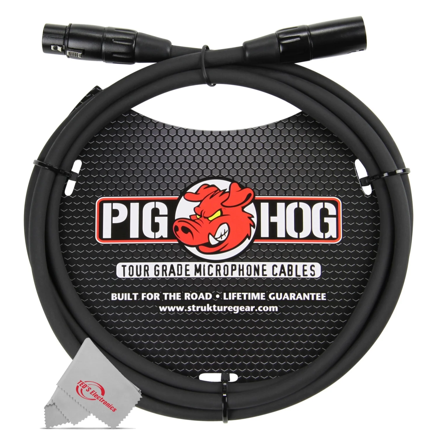 Pig Hog 8mm XLR Microphone Cable Male to Female 6 Ft Fully Balanced Premium Mic Cable  - 5 Units - Image 2