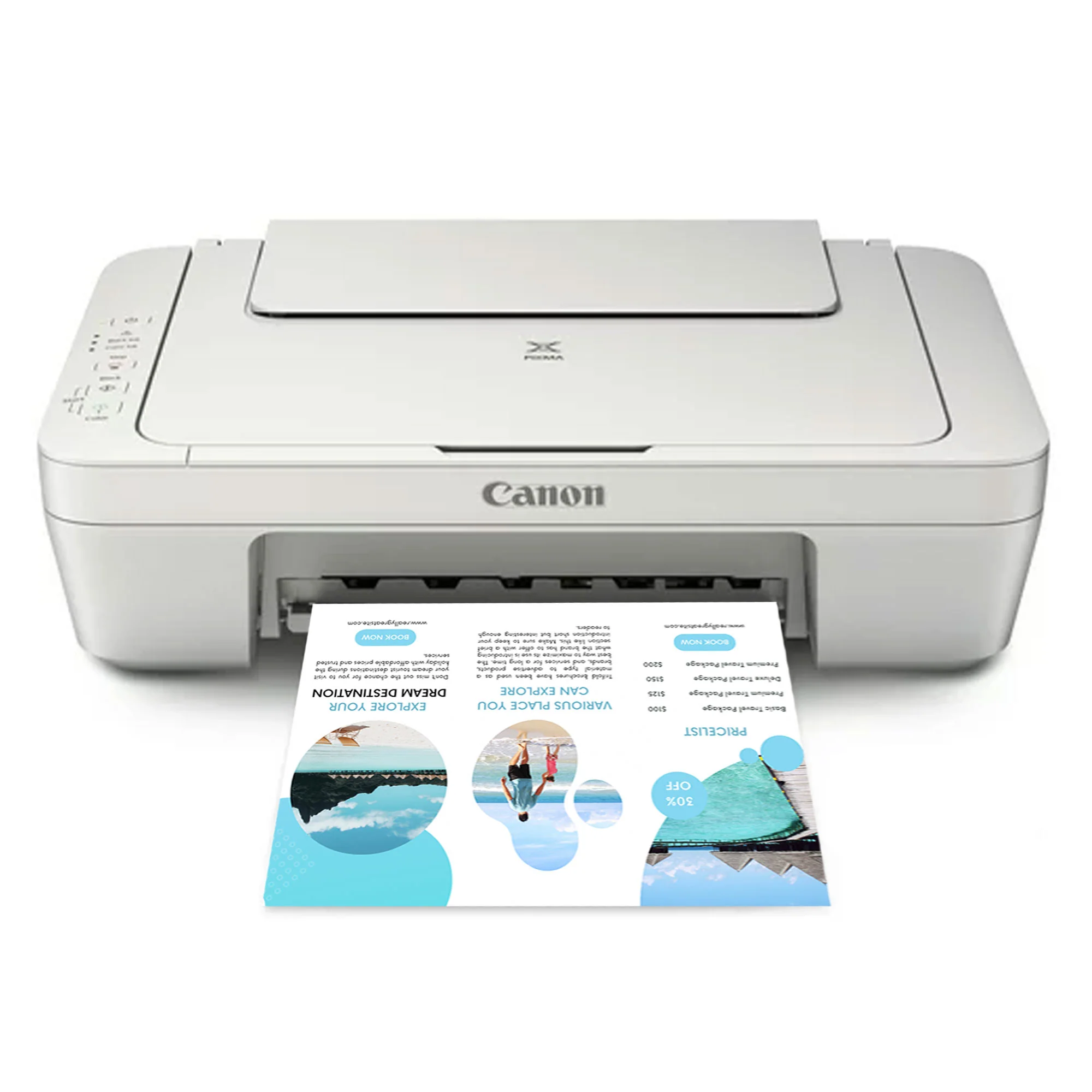 Canon PIXMA MG2522 Wired All-in-One Color Inkjet Printer with Printing Essential Softwares - Image 2