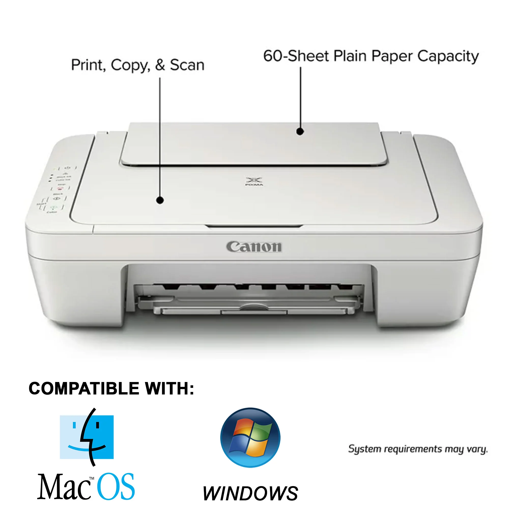Canon PIXMA MG2522 Wired All-in-One Color Inkjet Printer with Printing Essential Softwares - Image 4