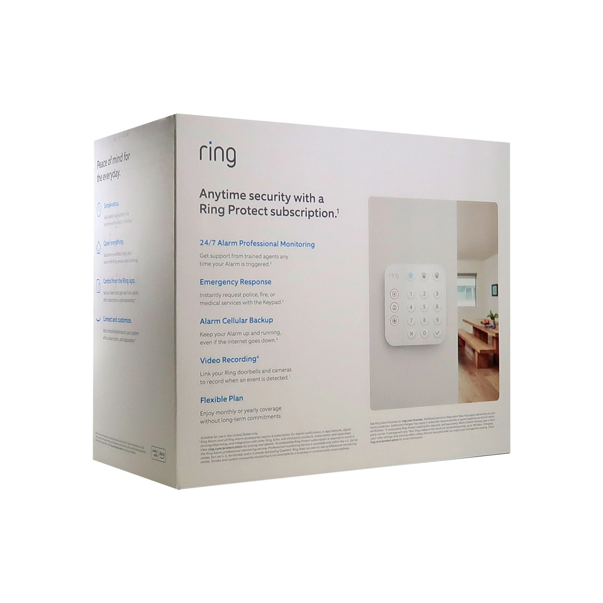 Ring Alarm 14-Piece Home Security Kit - Wireless System, Works with Alexa - 5 Units - Image 4