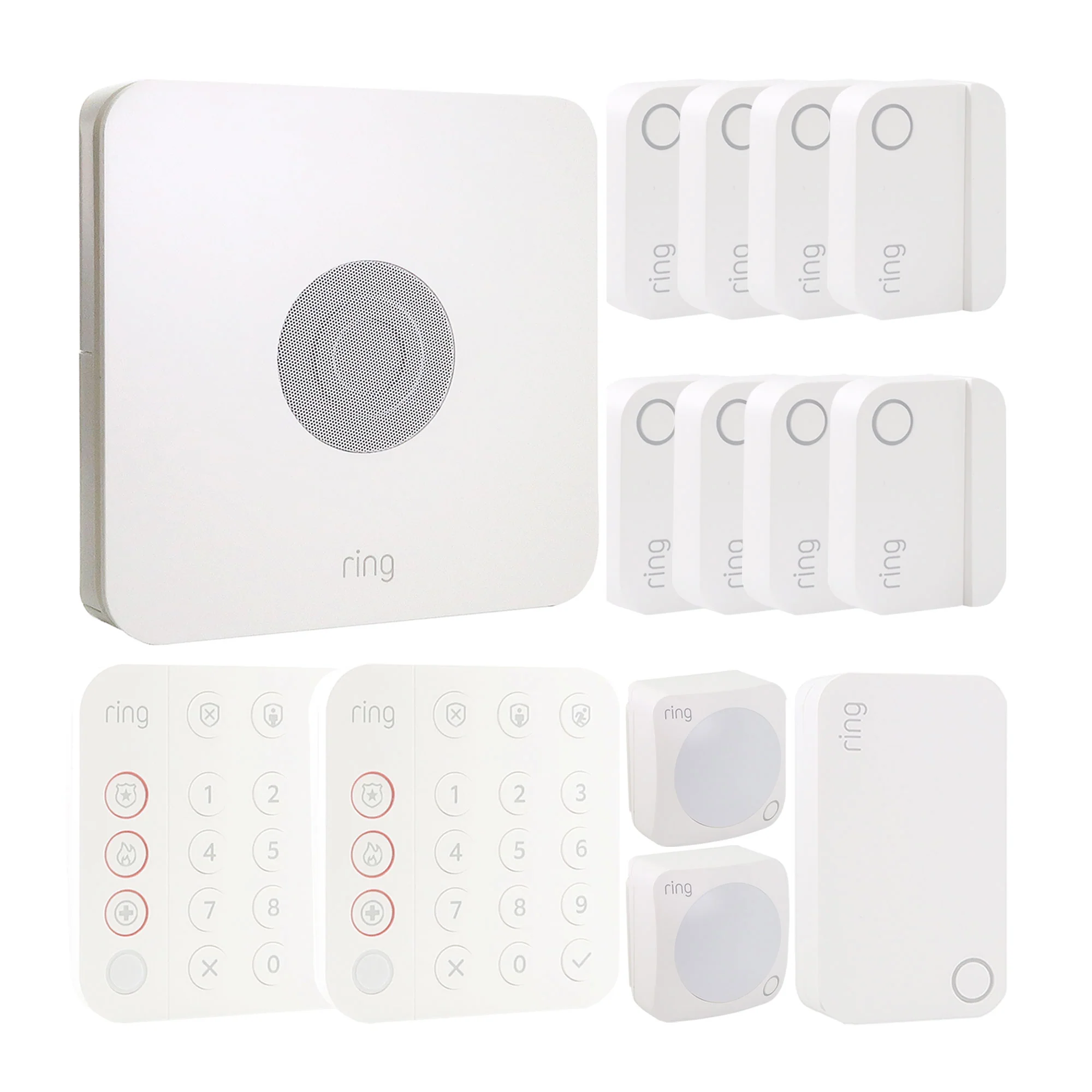 Ring Alarm 14-Piece Home Security Kit – Wireless System, Works with Alexa and 2x Ring 1080p Video Doorbell (2020 Release, Satin Nickel) - Image 6