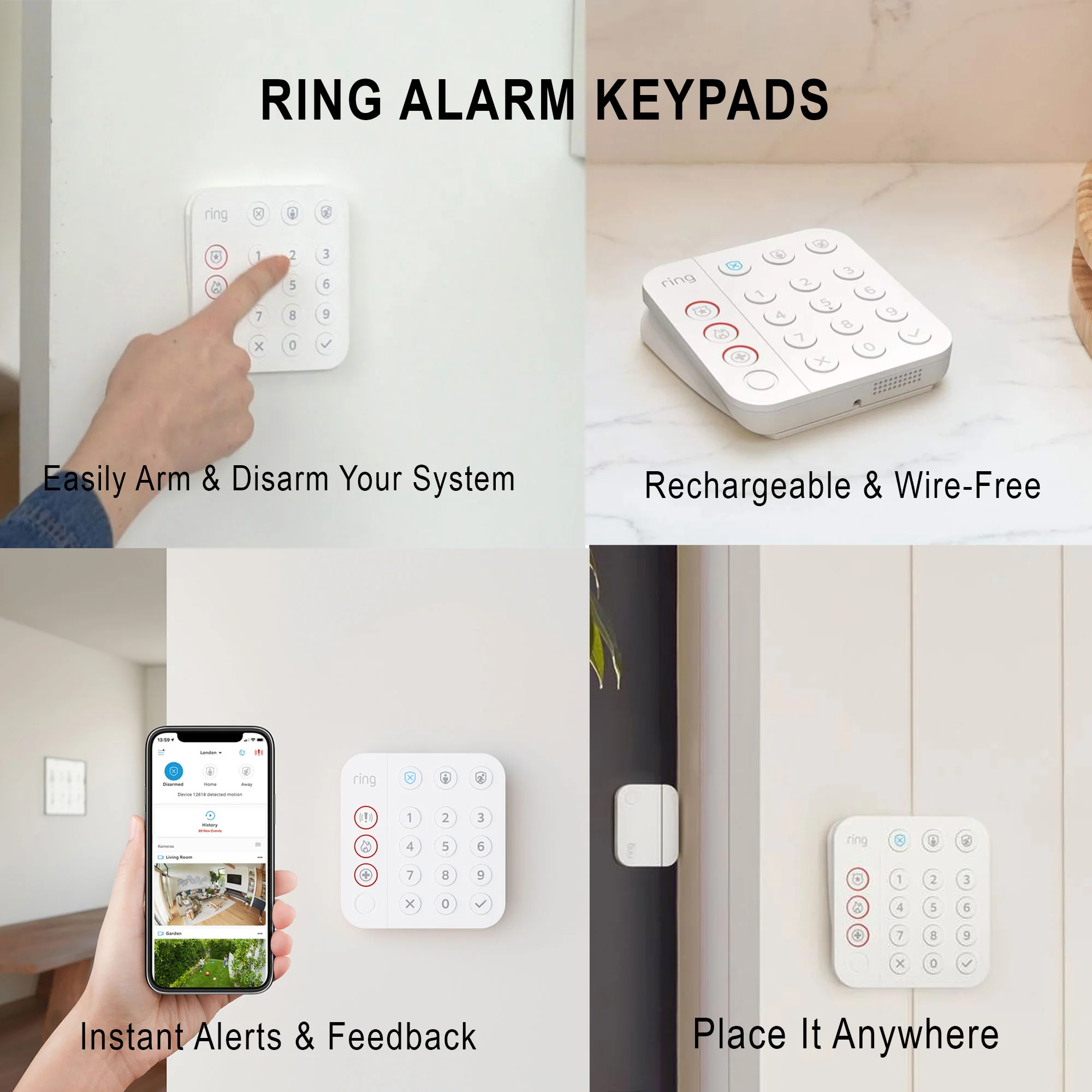Ring Alarm Keypad (2nd Gen) White - Image 3