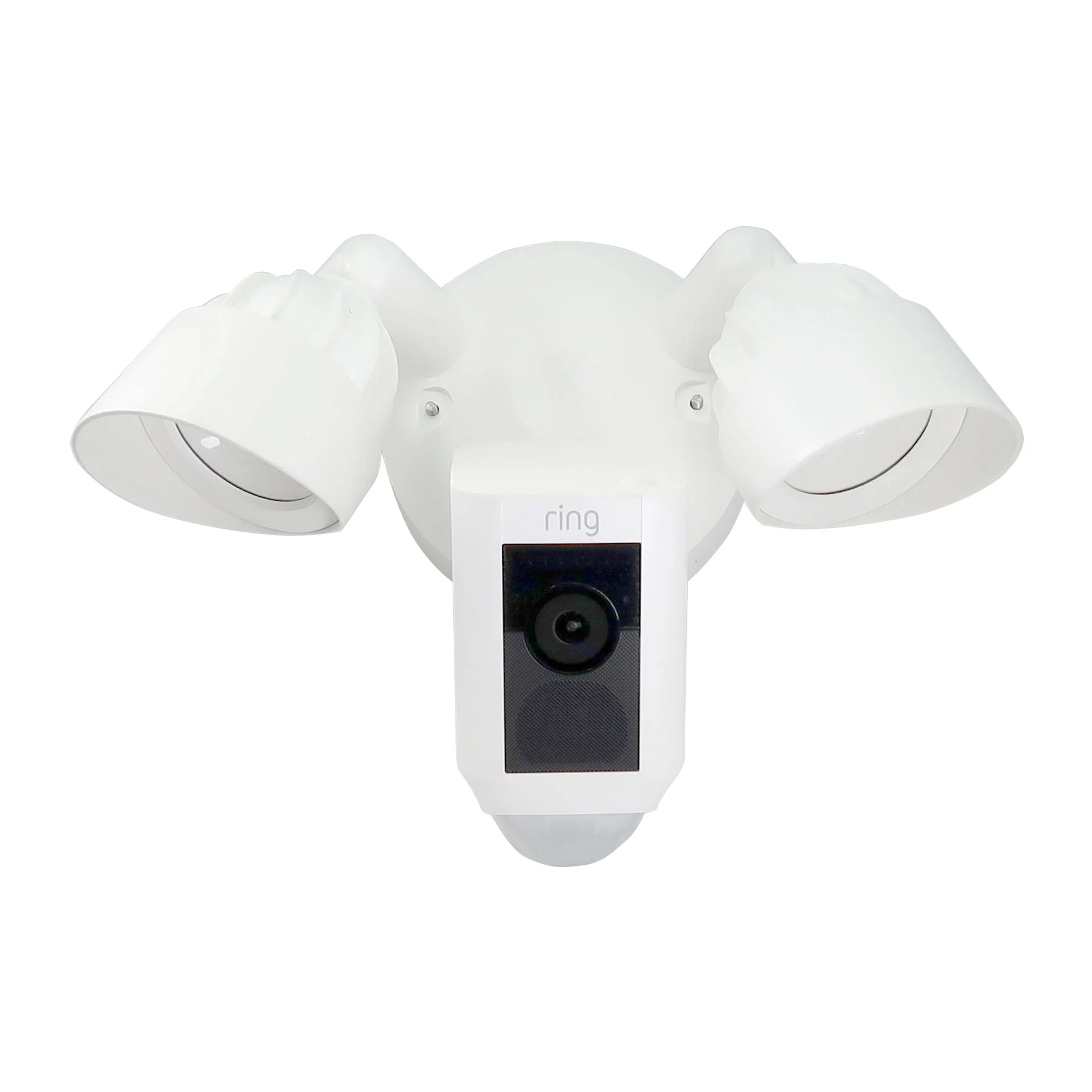Two RING Floodlight Cam Wired Plus Motion-Activated Security Outdoor Camera White - Image 2