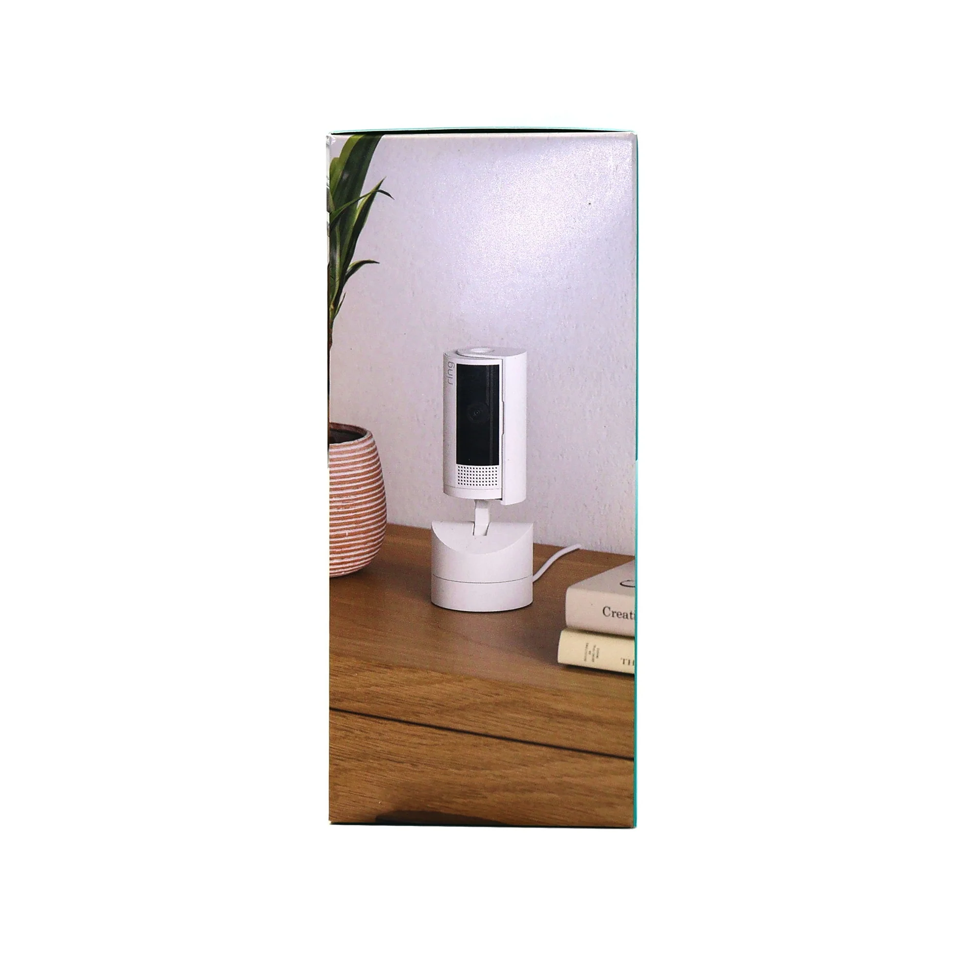 Ring Doorbell Pro Smart Wi-Fi Video Doorbell - Battery-powered (Satin Nickel) with Ring Pan-Tilt Indoor Security Cam - White - Image 7