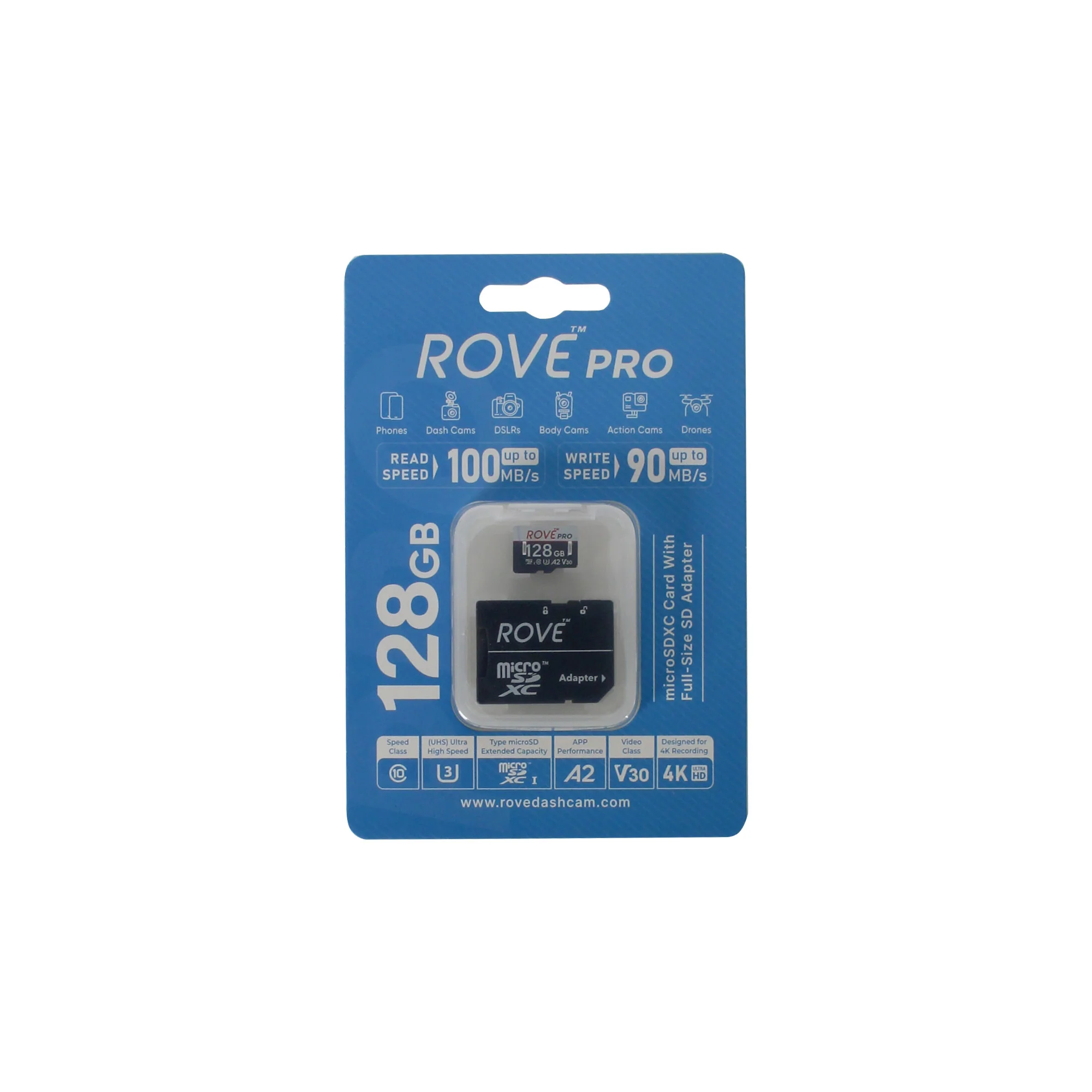 ROVE R2-4K DUAL Dash Cam Front and Rear, STARVIS 2 Sensor, FREE 128GB Card Included, 5G WiFi - up to 20MB/s Fastest Download Speed with App, 4K 2160P/FHD Dash Camera for Cars, 3" IPS, 24H Parking Mode - Image 8