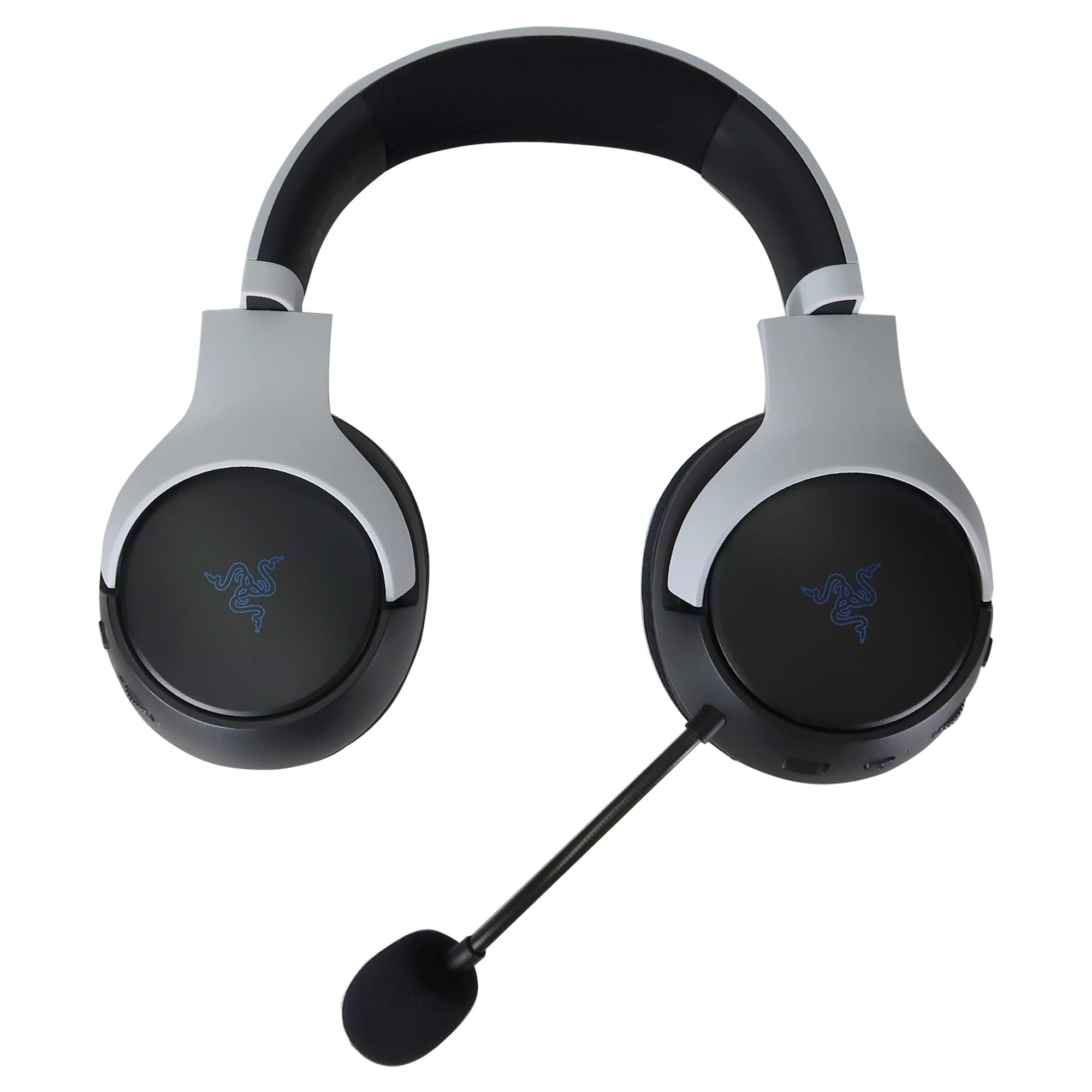 Razer Kaira Dual Wireless Gaming Headset for PlayStation 5 / PS5, PC, Mobile, PS4: Triforce 50mm Drivers - HyperClear Cardioid Mic - 2.4GHz and Bluetooth w/SmartSwitch - EQ Toggle - White/Black - Image 4