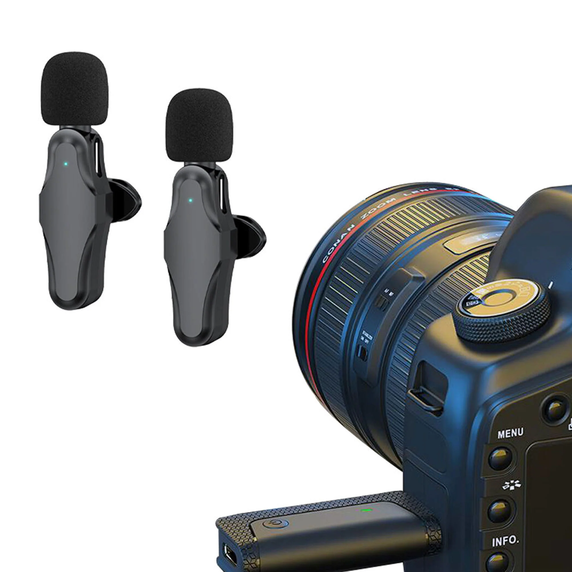 Sony ICD-PX370 Digital Voice Recorder with Vidpro 2-Person Wireless Lavalier Microphone Set and SanDisk 128GB Ultra UHS-I microSDHC Card w/ SD Adapter - Image 8