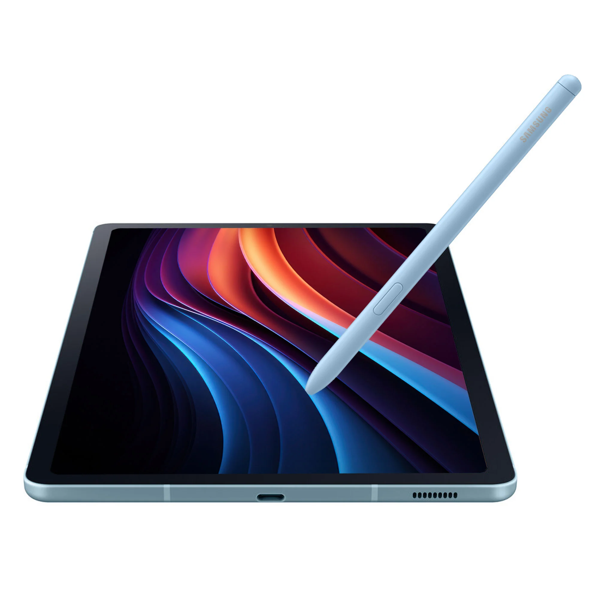 Samsung 10.4" Galaxy Tab S6 Lite Tablet (Angora Blue) with JBL T110 In Ear Headphones and Cleaning Kit - Image 5