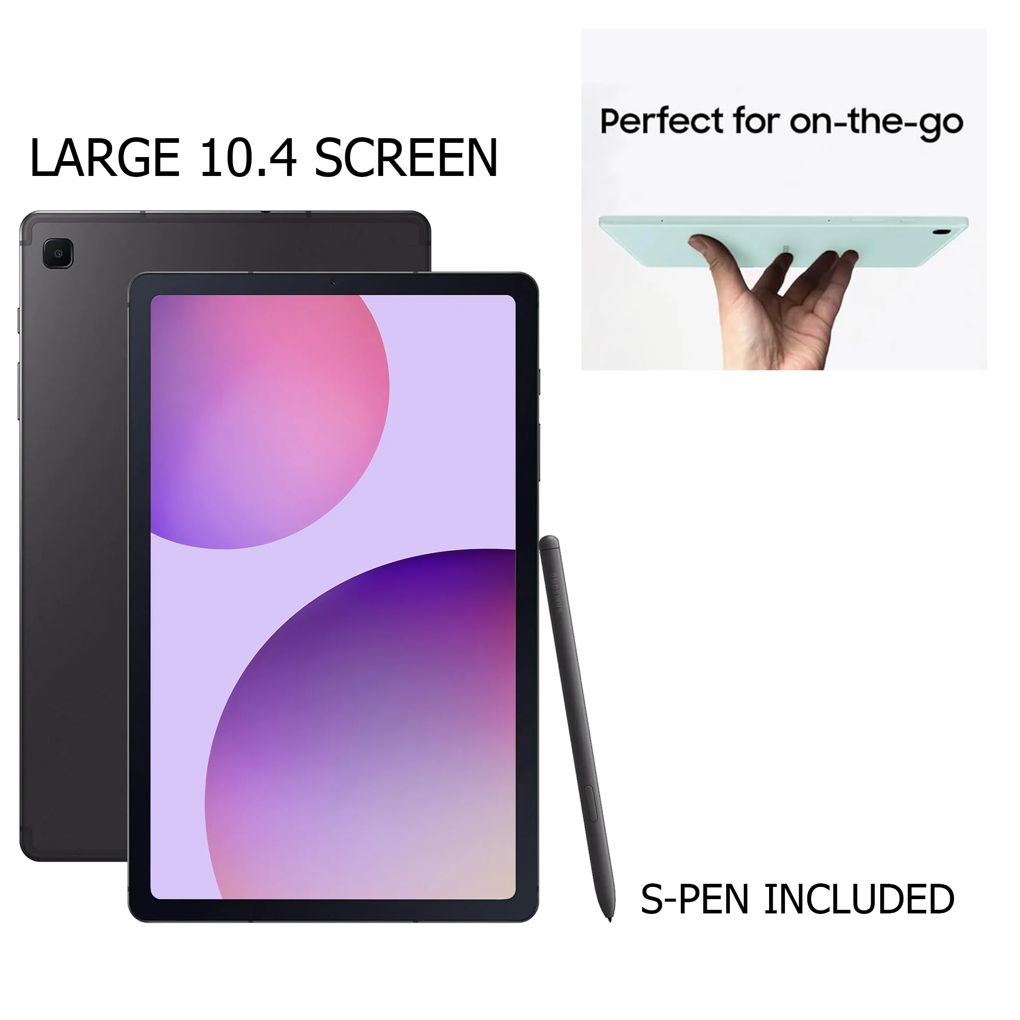 Samsung Galaxy Tab S6 Lite 10.4" 64GB WiFi Android Tablet, S Pen Included (Oxford Gray) 2024 with SanDisk 128GB Ultra UHS-I microSDXC Card + Cleaning Kit - Image 6