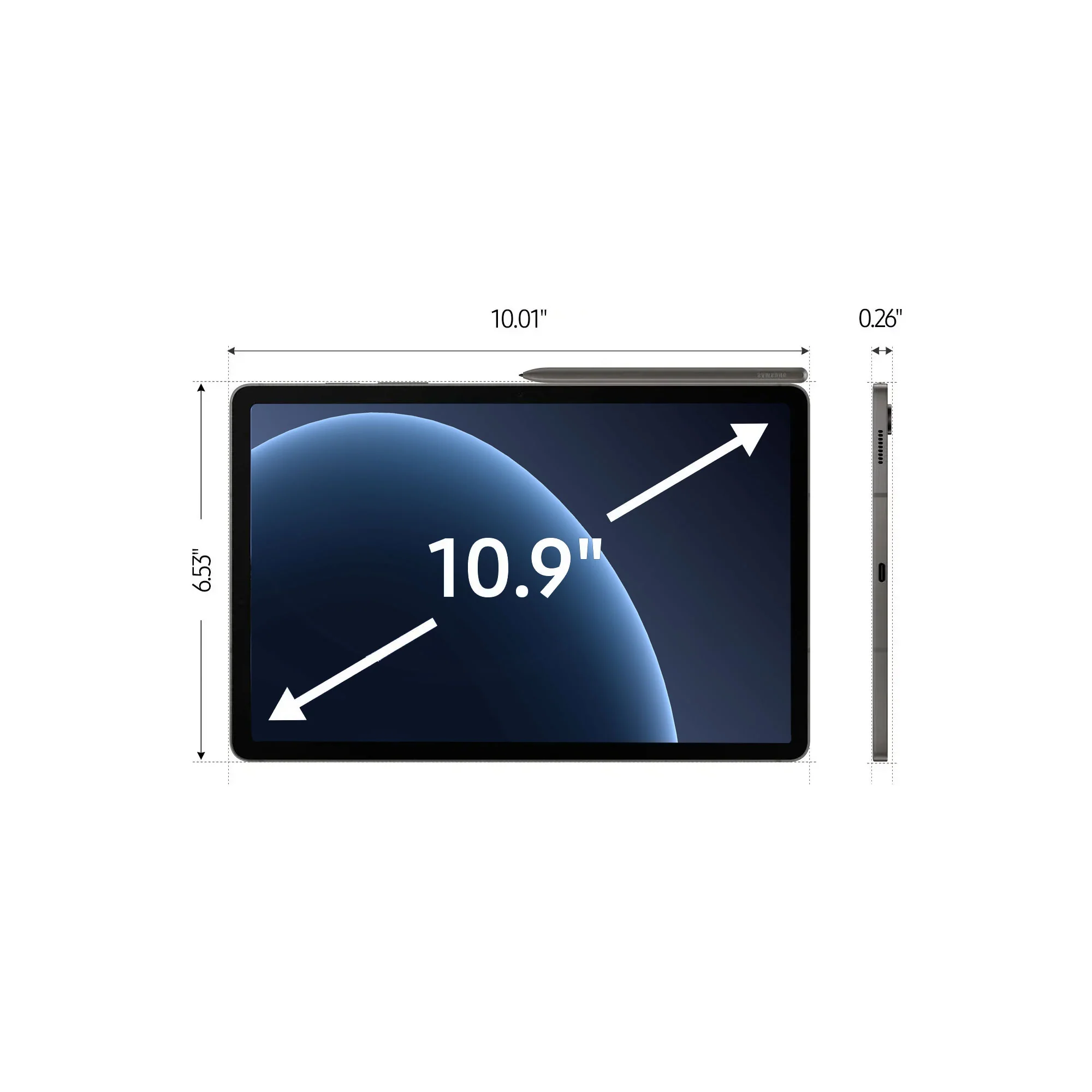 Samsung Galaxy 10.9" Tab S9 FE 128GB Tablet Included S Pen - Gray with JBL T110 In Ear Headphones and SanDisk 128GB Ultra UHS-I microSDXC Card - Image 3