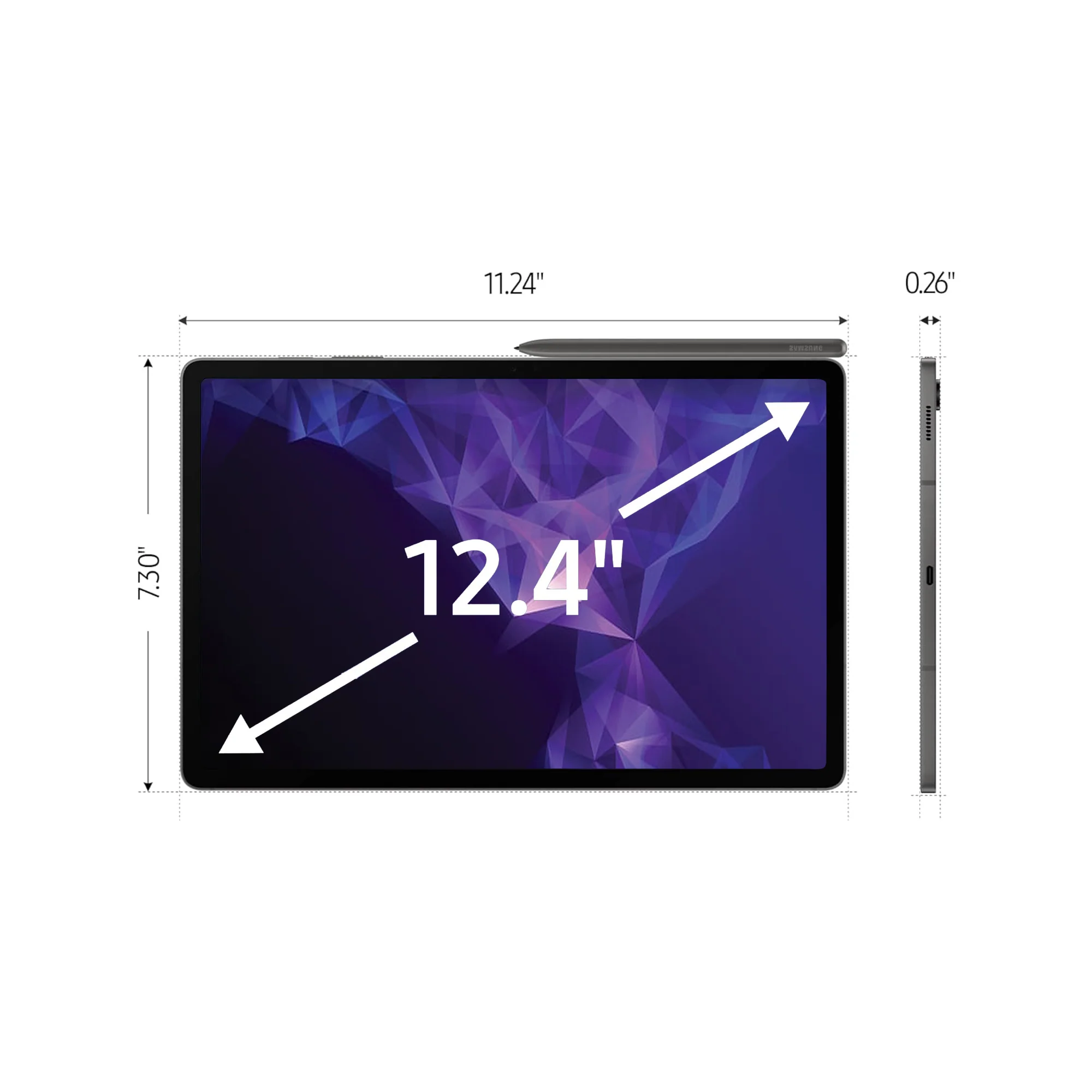 Samsung Galaxy Tab S9 FE+ Plus 12.4” 256GB Android Tablet w/ Stylus (Gray) with SanDisk 128GB Ultra UHS-I microSDHC Memory Card and Cleaning Kit - Image 3