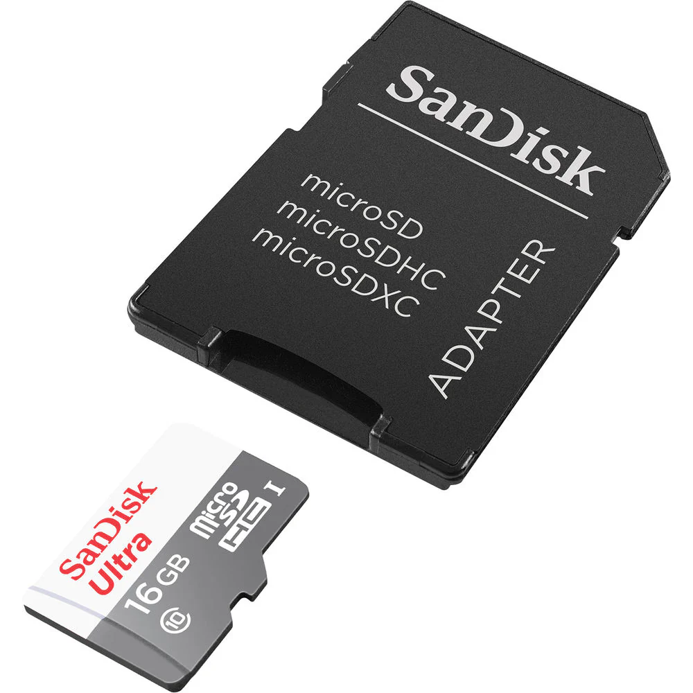 2 Packs SanDisk 16GB Ultra UHS-I microSDHC Memory Card with SD Adapter - Image 3