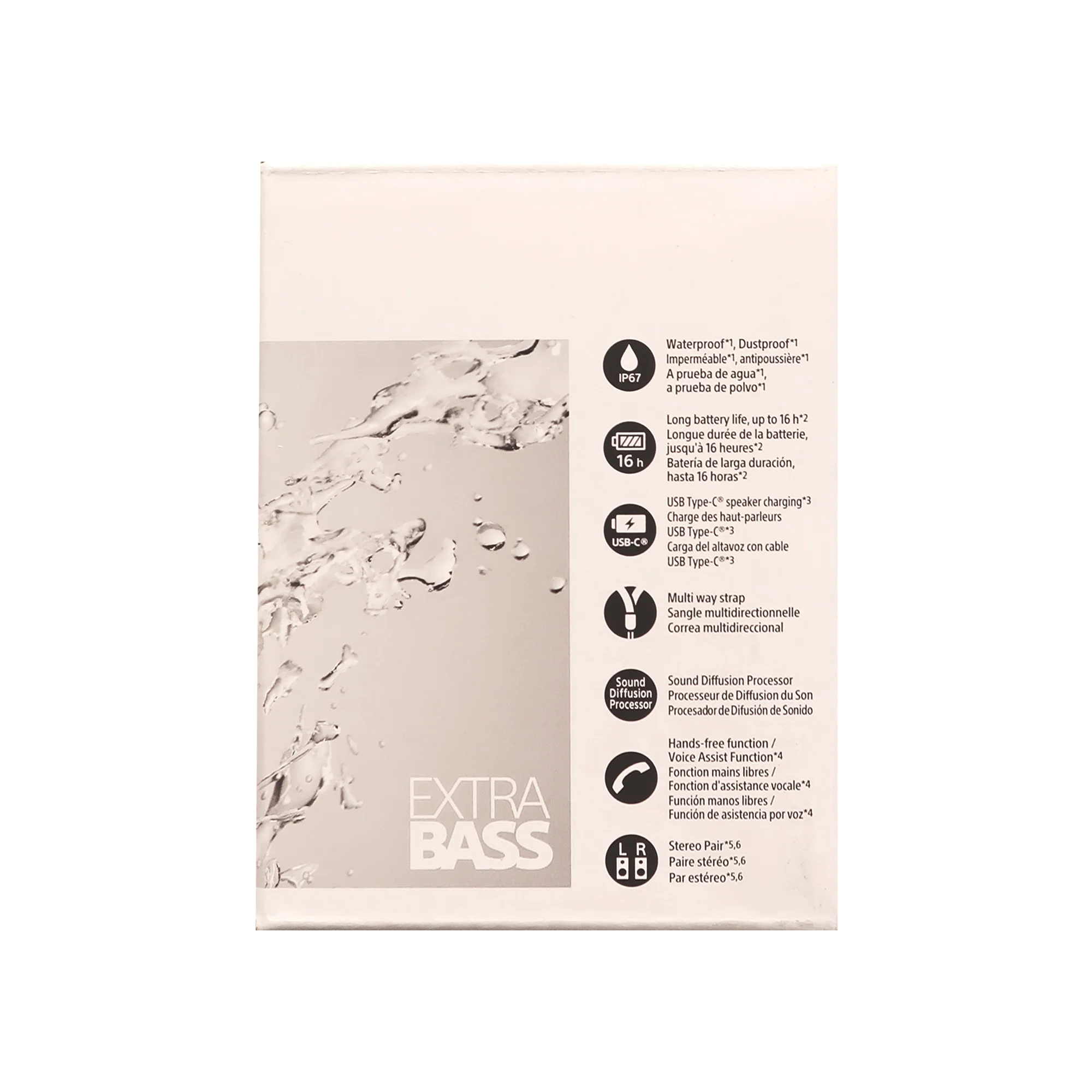 Sony SRSXB13/B Extra Bass Portable Waterproof Speaker (Black) with Vivitar Premium Case 4.5" Well Padded - Image 8