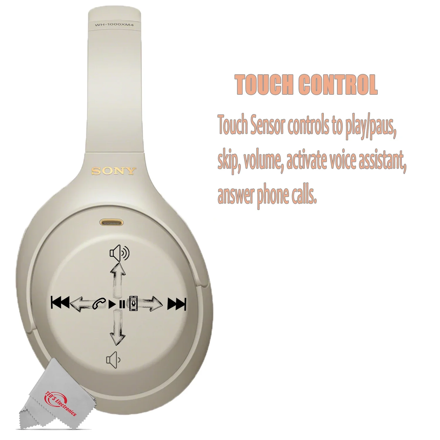 Sony WH-1000XM4 Wireless Noise Canceling Over-Ear Headphones + In-Ear Headphones - Image 5
