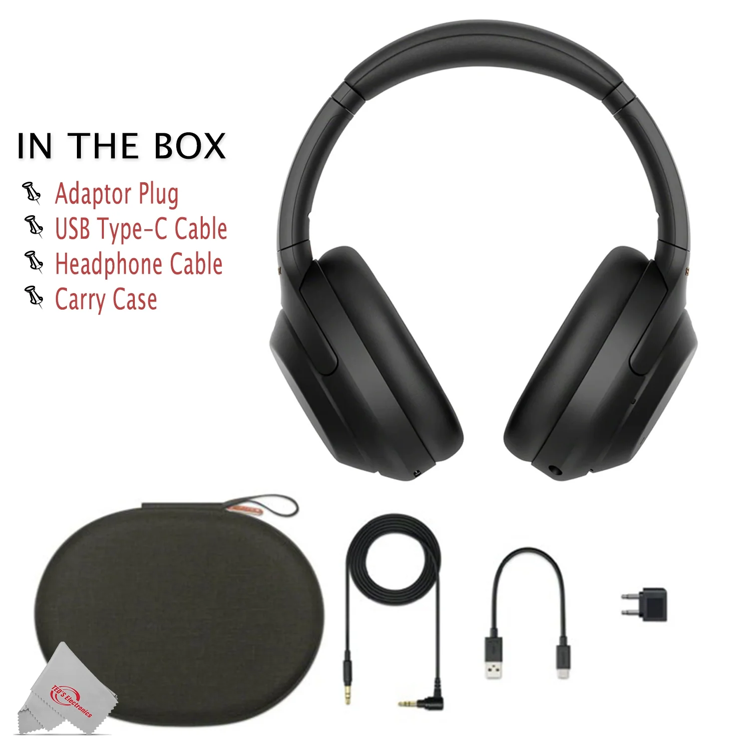Sony WH-1000XM4 Wireless Noise Canceling Over-Ear Headphones + In-Ear Headphones - Image 8