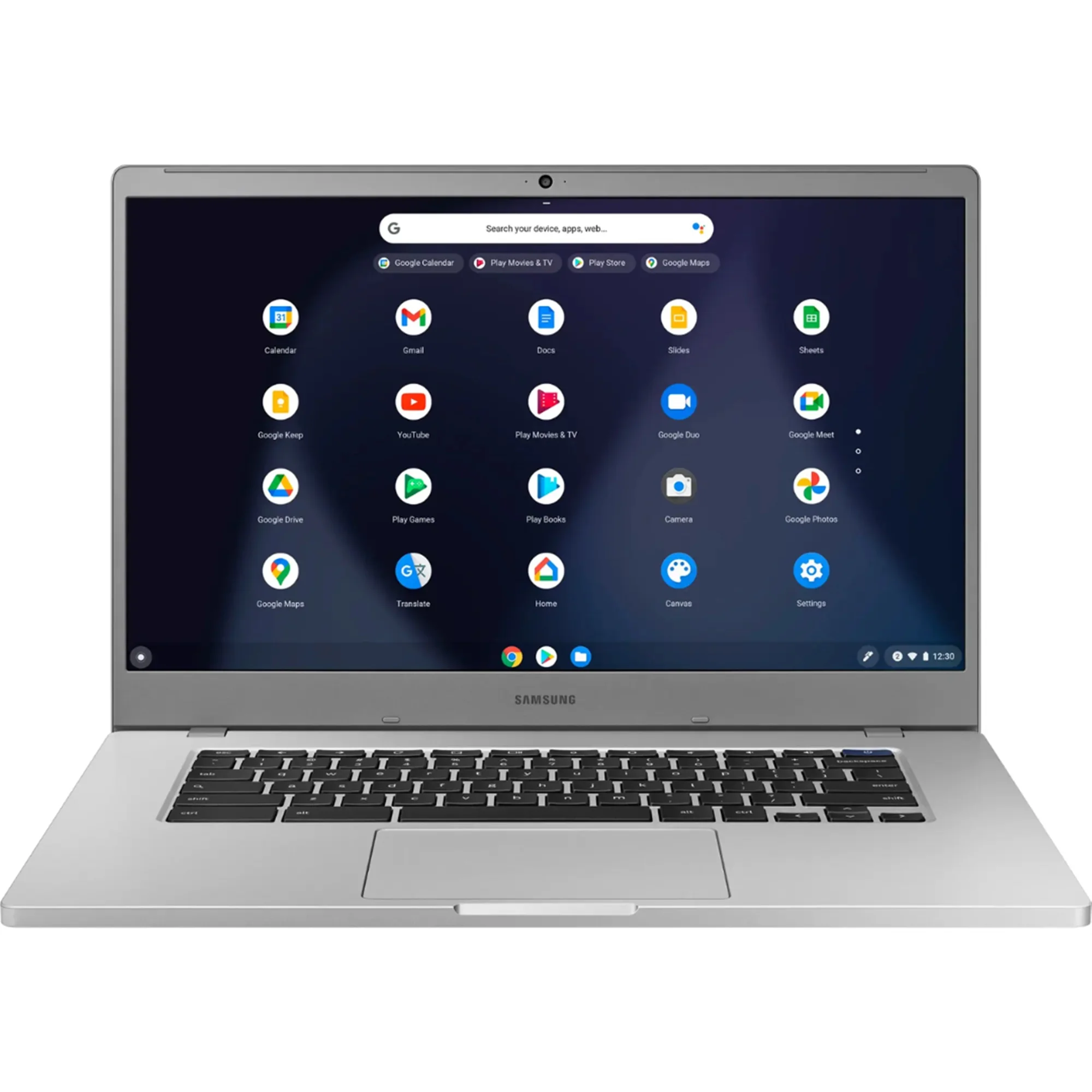 Samsung 15.6" Chromebook 4+ - Intel Celeron, 4GB RAM, 32GB eMMC (Platinum Titan) + 256GB microSDXC + Bag - Image 2