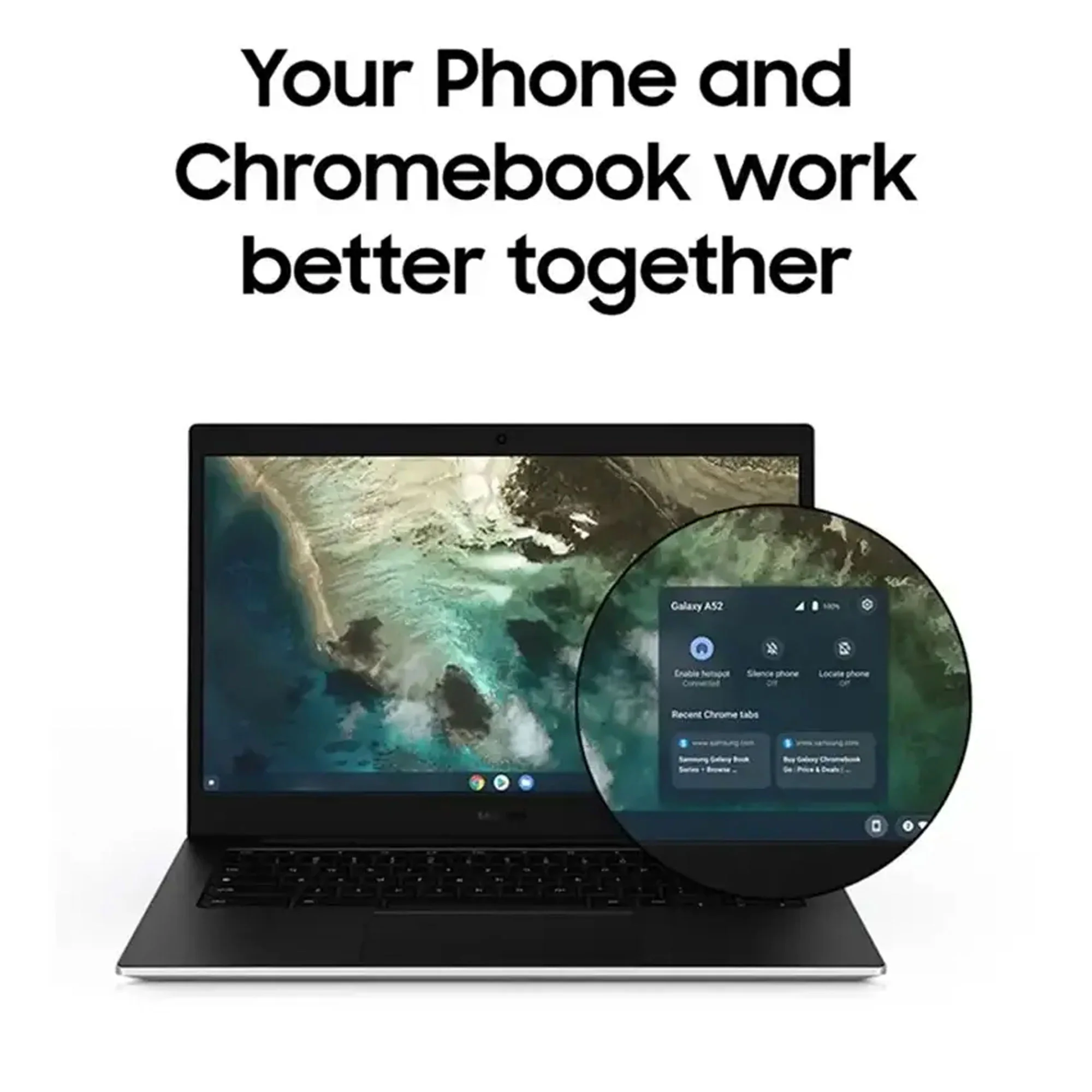 Samsung Galaxy Chromebook Go 14" LED Laptop - Intel Celeron- 4GB Memory - 128GB Storage (Silver) with Transcend 256GB 300S UHS-I microSDXC Memory Card - Image 8