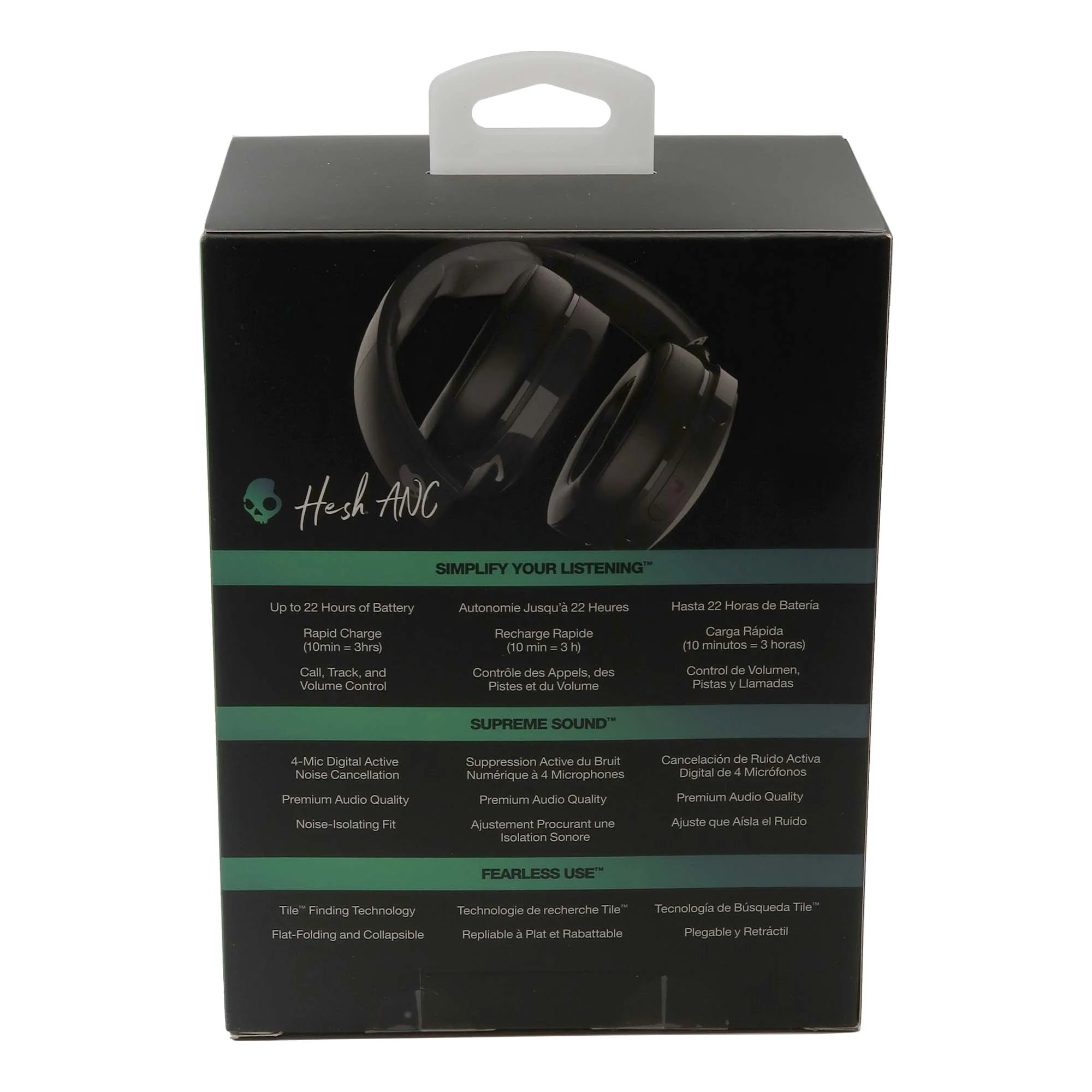 Skullcandy Hesh ANC Noise Canceling Over-Ear Wireless Headphones (True Black) - Image 7