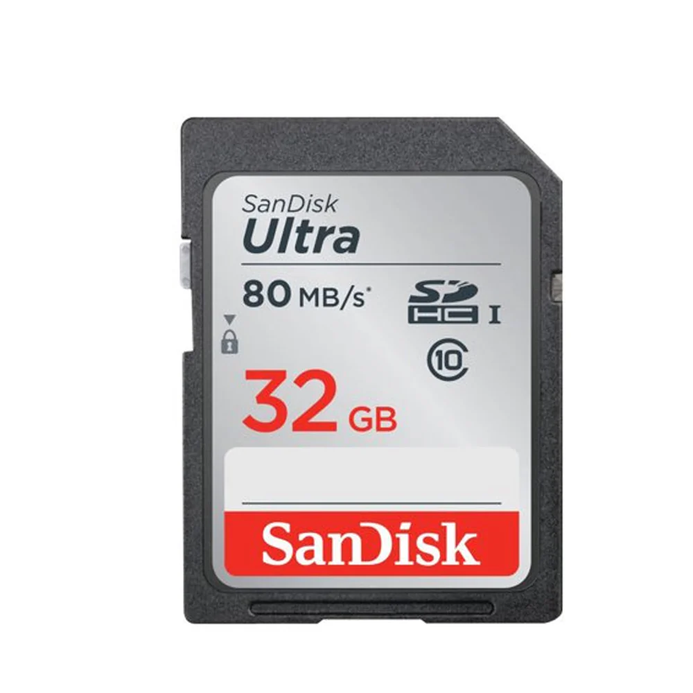 3x SanDisk 32GB Ultra SDHC UHS-I Memory Card with Memory Card Holder - Image 2