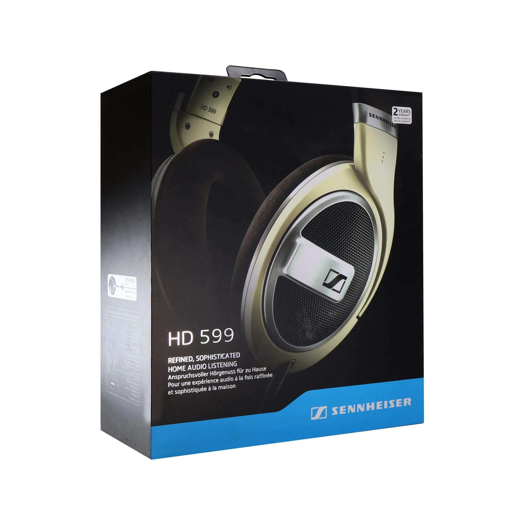 Sennheiser Open-Back Over-Ear Headphones (Matte Ivory) - HD-599 with Sony XB100 Portable Waterproof Bluetooth Speaker (Gray) - Image 5