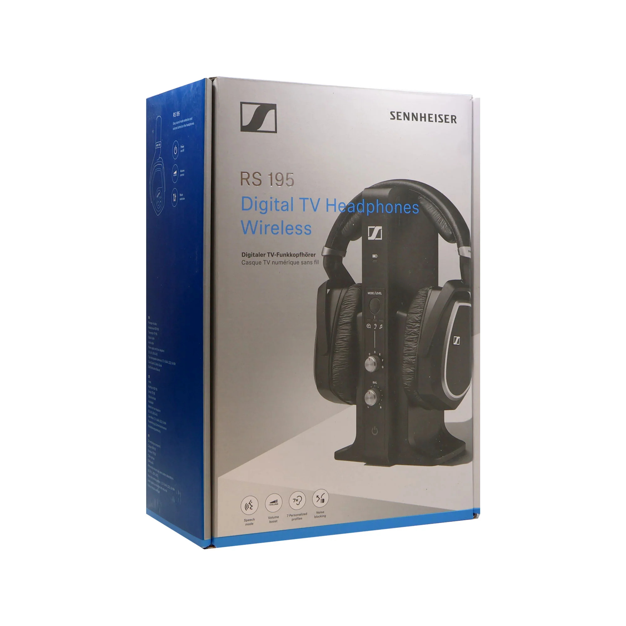 Sennheiser RS 195 Digital Wireless Headphone System for TV Listening with Sony XB100 Portable Waterproof Bluetooth Speaker (Gray) - Image 6