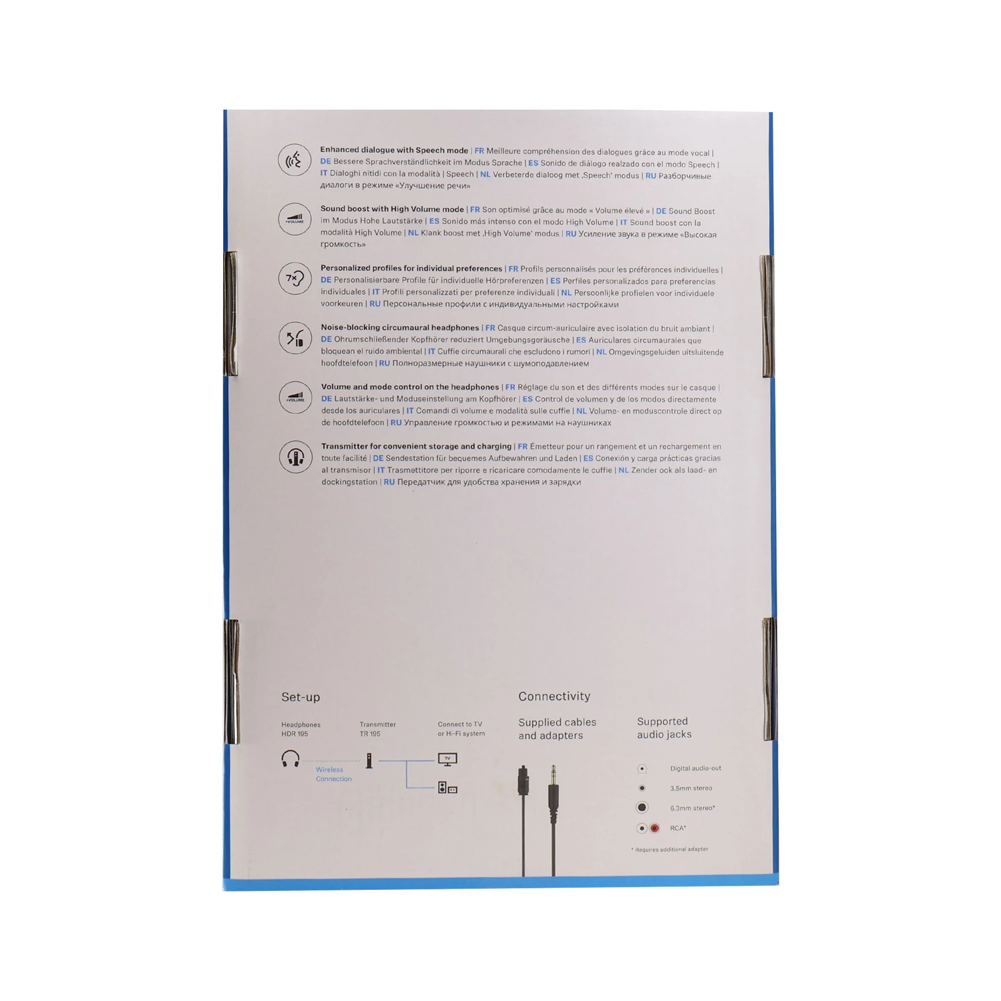 Sennheiser RS 195 Digital Wireless Headphone System for TV Listening with Sony XB100 Portable Waterproof Bluetooth Speaker (Gray) - Image 7