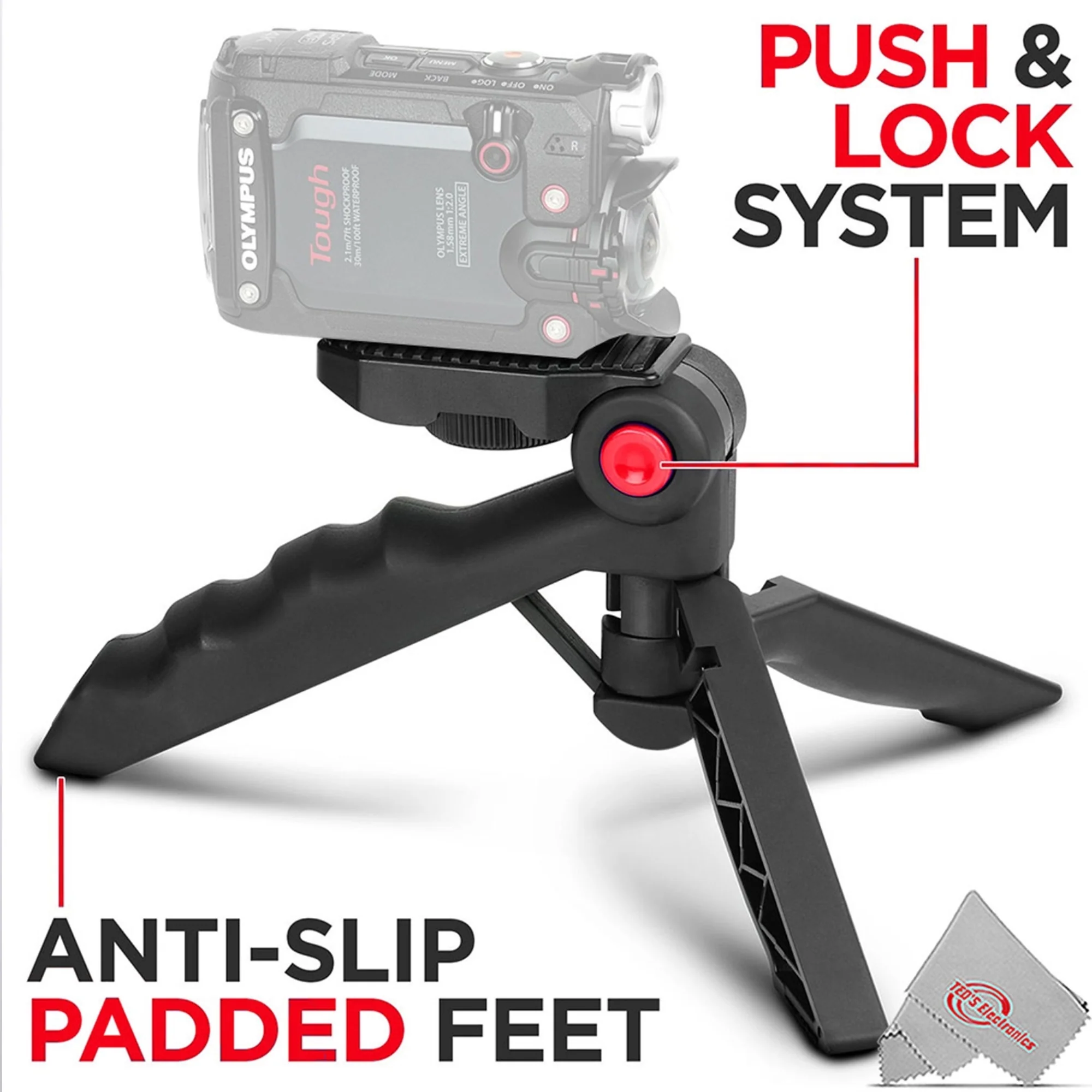 Smartphone Essentials for YouTubers Podcasters with 2-Person Wireless Mic Set, LED Light Panel, Phone Holder + More - Image 8