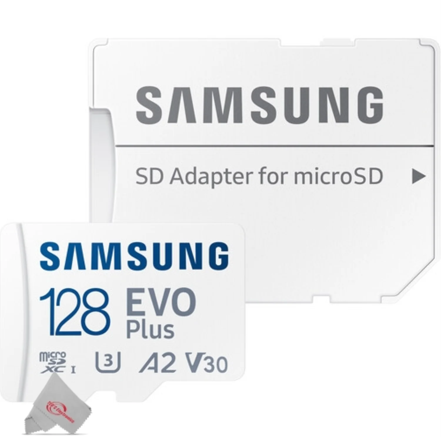 5X Samsung EVO Plus MicroSD 128GB, 130MBs Memory Card with Adapter - Image 2
