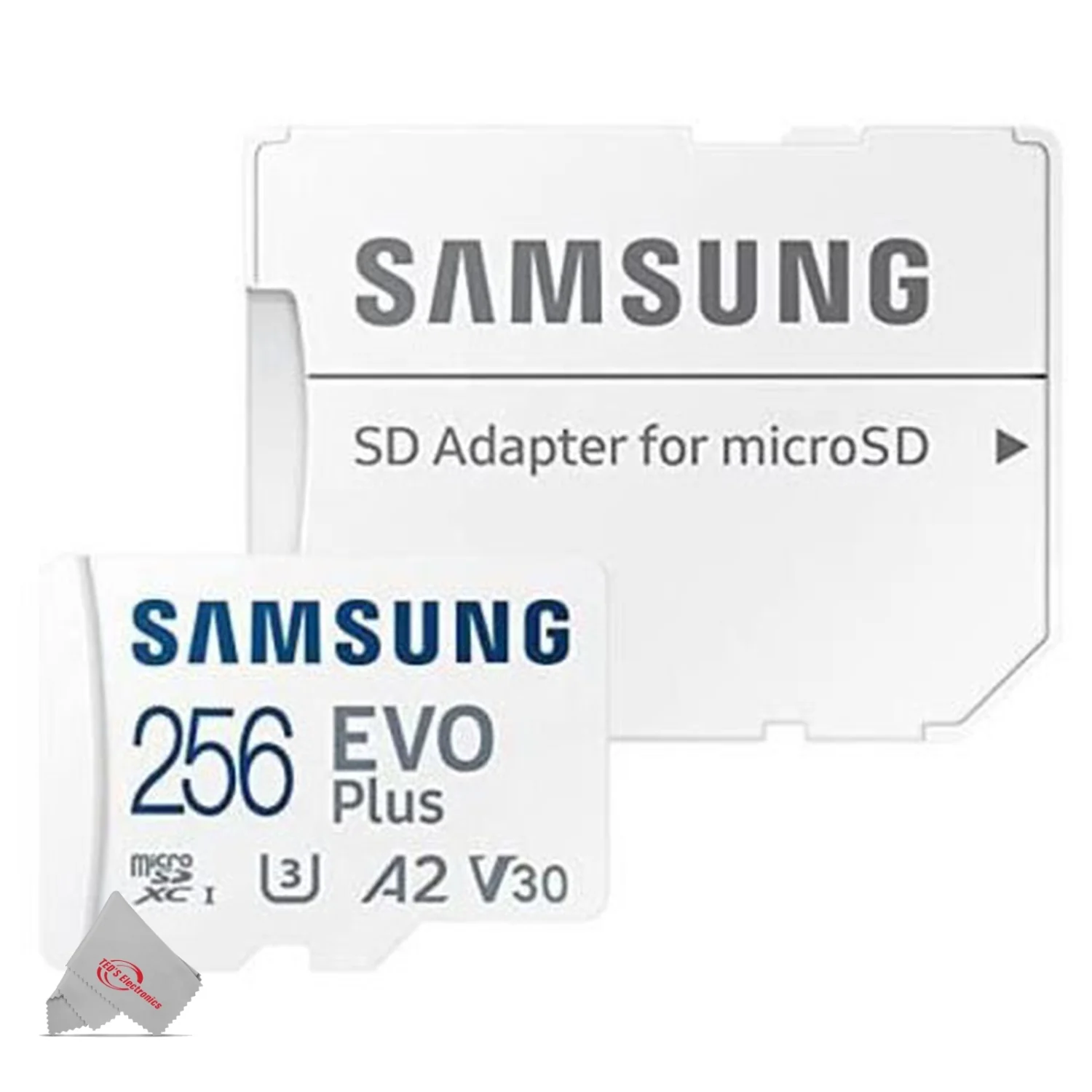 3x Samsung EVO Plus MicroSD 256GB, 130MBs Memory Card with Adapter - Image 3
