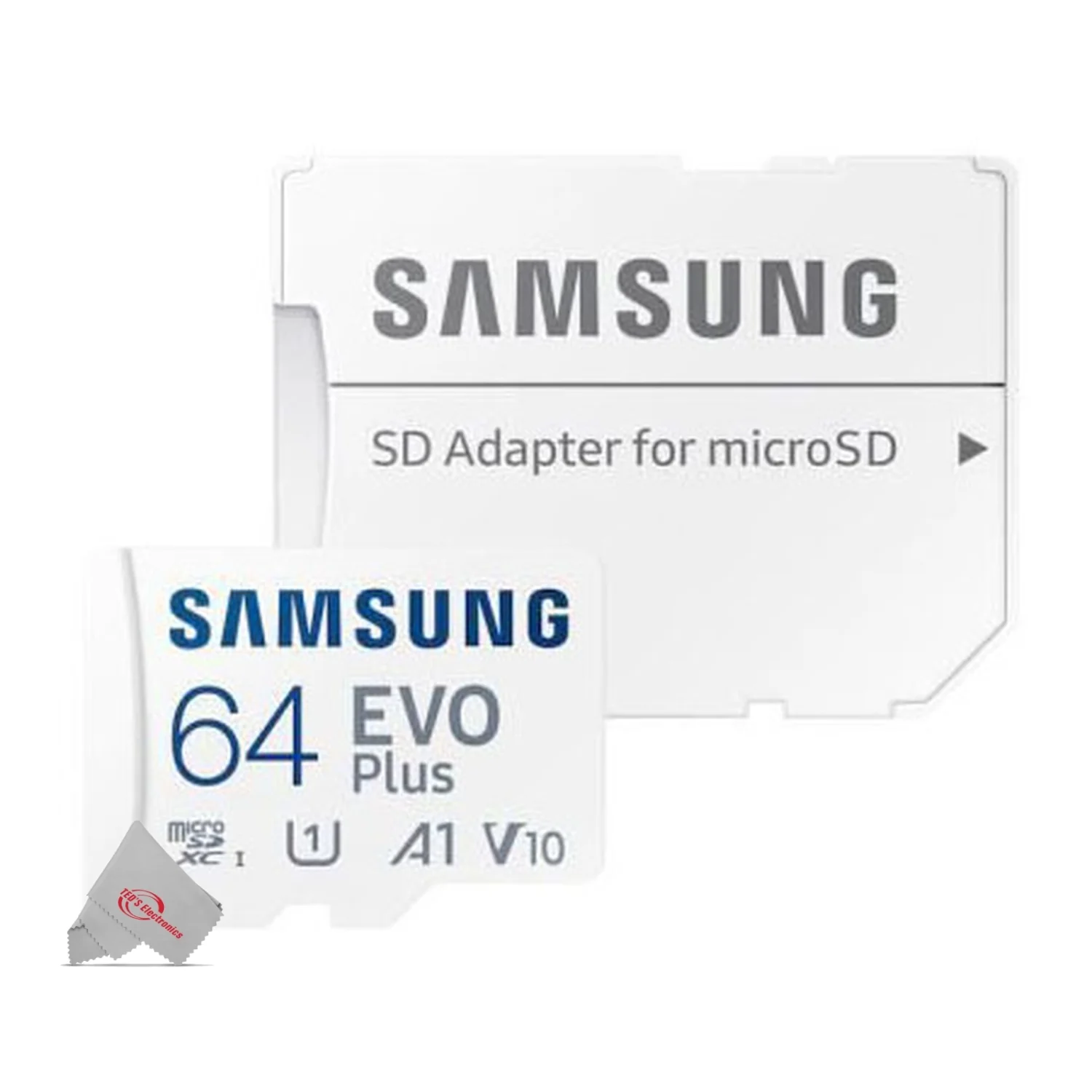 3x Samsung 64GB EVO Plus UHS-I microSDXC Memory Card with SD Adapter - Image 3