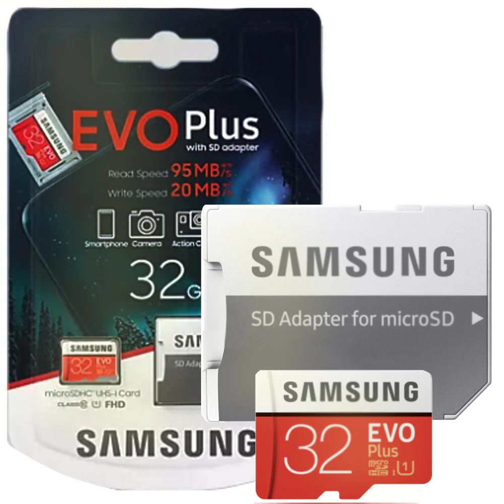 2 Packs Samsung 32GB EVO Plus UHS-I microSDHC Memory Card with SD Adapter - Image 2