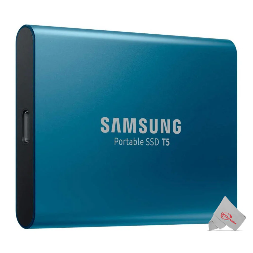 Samsung MU-PA500 Portable External SSD T5 500GB Memory Upto 540 MB/s for Windows Mac Android - Blue - Image 2