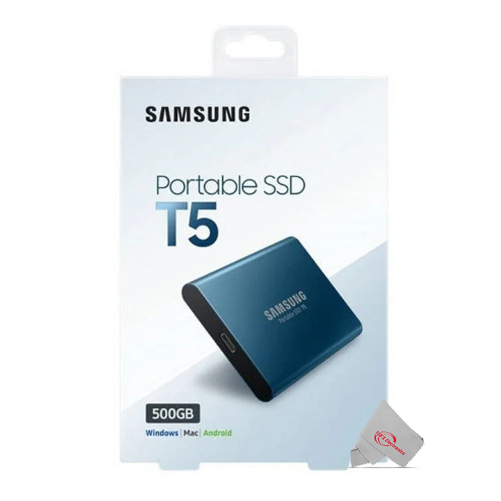 Samsung MU-PA500 Portable External SSD T5 500GB Memory Upto 540 MB/s for Windows Mac Android - Blue - Image 5