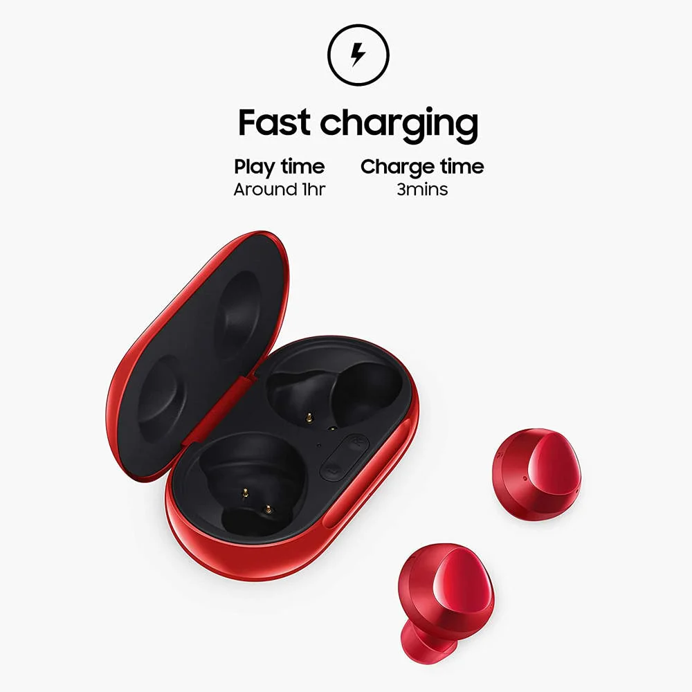 Samsung Galaxy Buds+ Plus SMR175 In-Ear True Wireless Earbuds Improved Call Quality with Charging Case Red - Image 5
