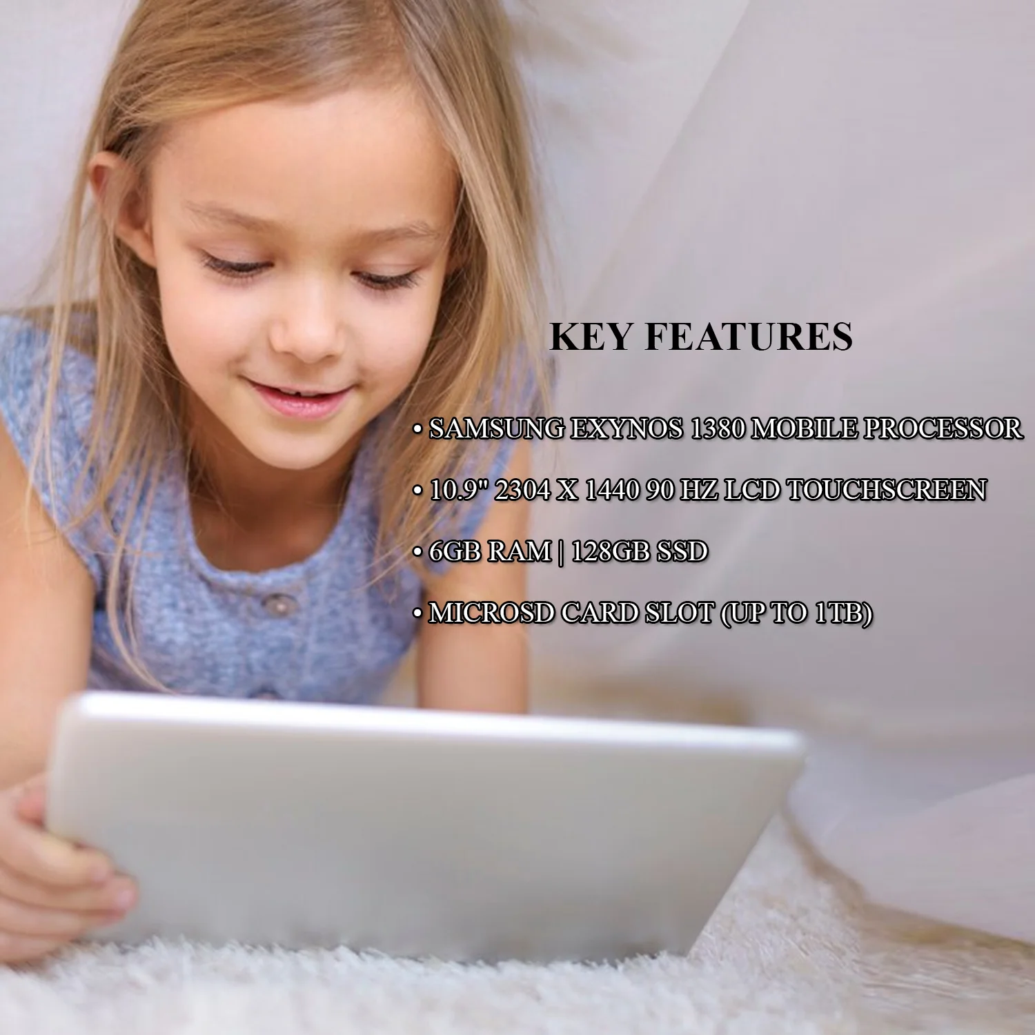 Samsung 10.9" Galaxy Tab S9 FE 128GB Multi-Touch Tablet with Stylus (Wi-Fi Only, Silver) - Image 10