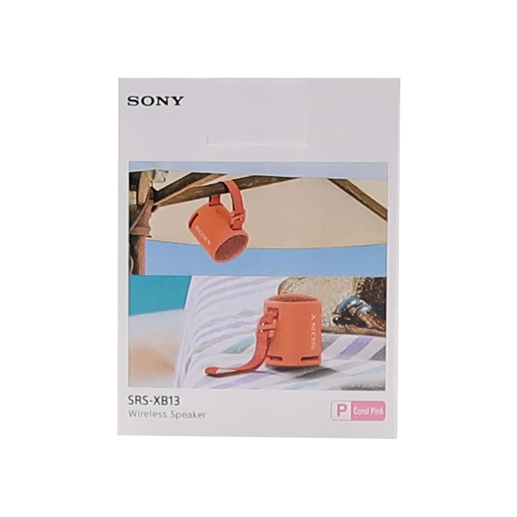 Sony SRSXB13/RED Extra Bass Portable Waterproof Speaker (Coral) with Premium Well Padded Case - Image 5