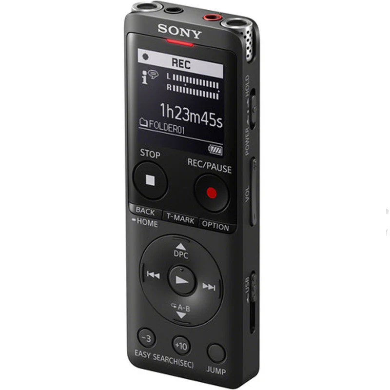 Sony UX570 Digital Voice Recorder Black + Professional Lavalier Condenser Microphone Kit - Image 2