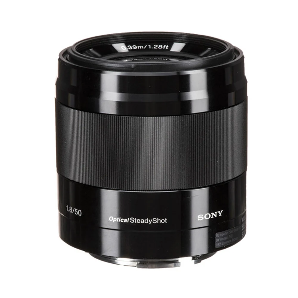 Sony E 50mm f/1.8 OSS Optical SteadyShot Image Stabilization Lens - Black with Essential Accessory Kit - Image 2