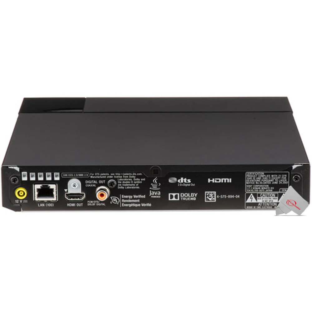 Sony Streaming BDP-S3700 1080p FHD Blu-ray Disc Player with Built-in Wi-Fi and Wireless Remote + JBL T110 in Ear Headphones & Ethernet Cable - Image 4