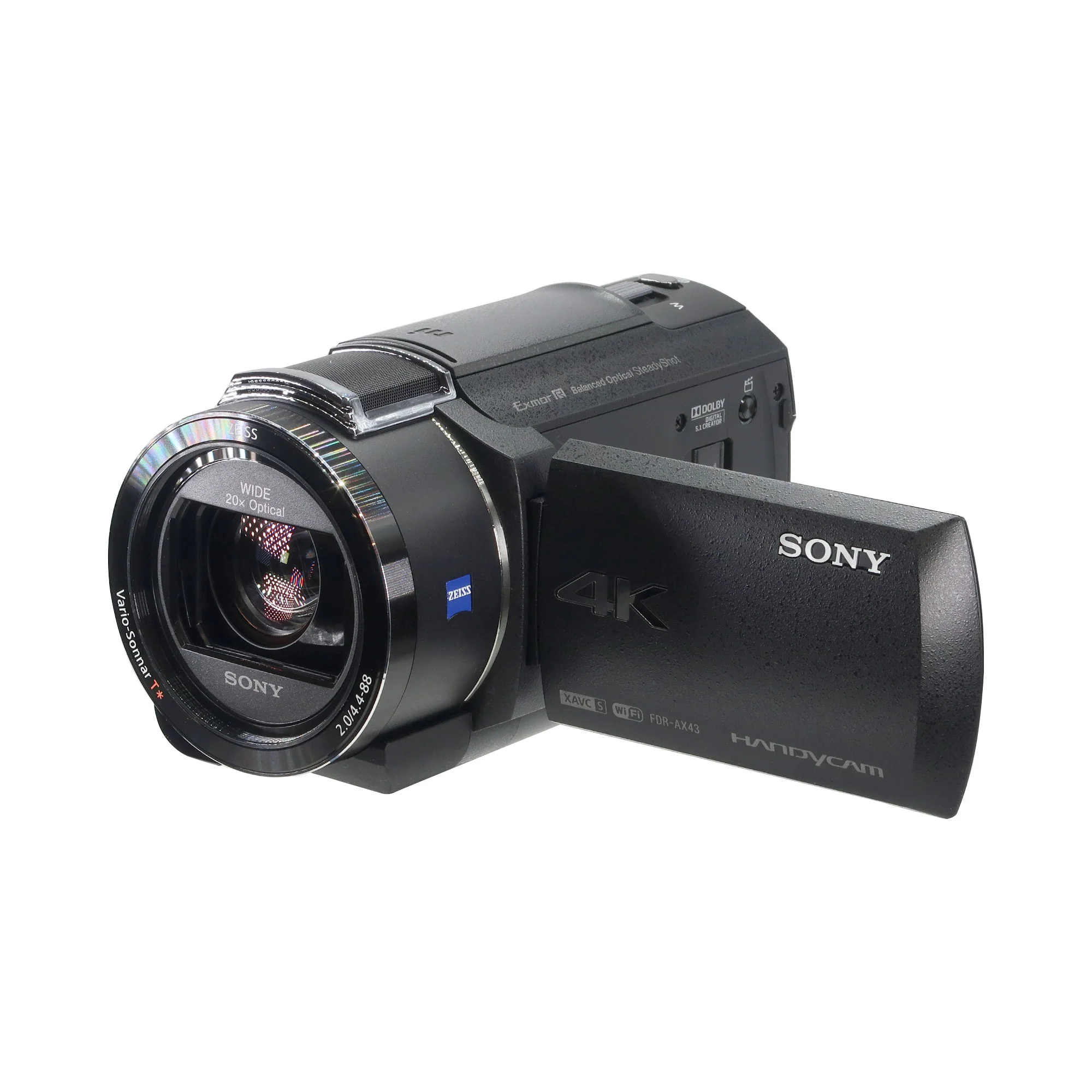 Sony FDR-AX43A UHD 4K Handycam Camcorder (Black) with Professional On-Camera Condenser Shotgun Video Microphone + Headset - Image 5