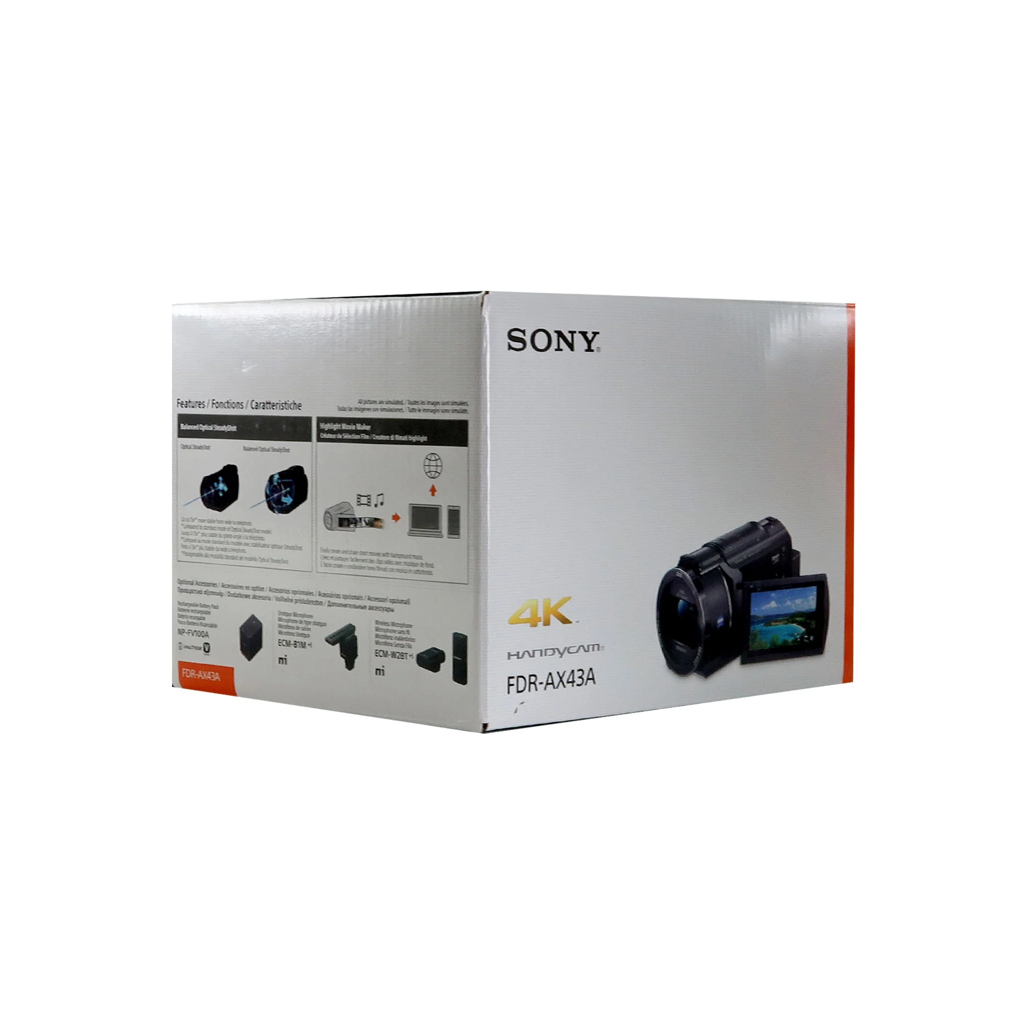 Sony FDR-AX43A UHD 4K Handycam Camcorder (Black) with Professional On-Camera Condenser Shotgun Video Microphone + Headset - Image 6