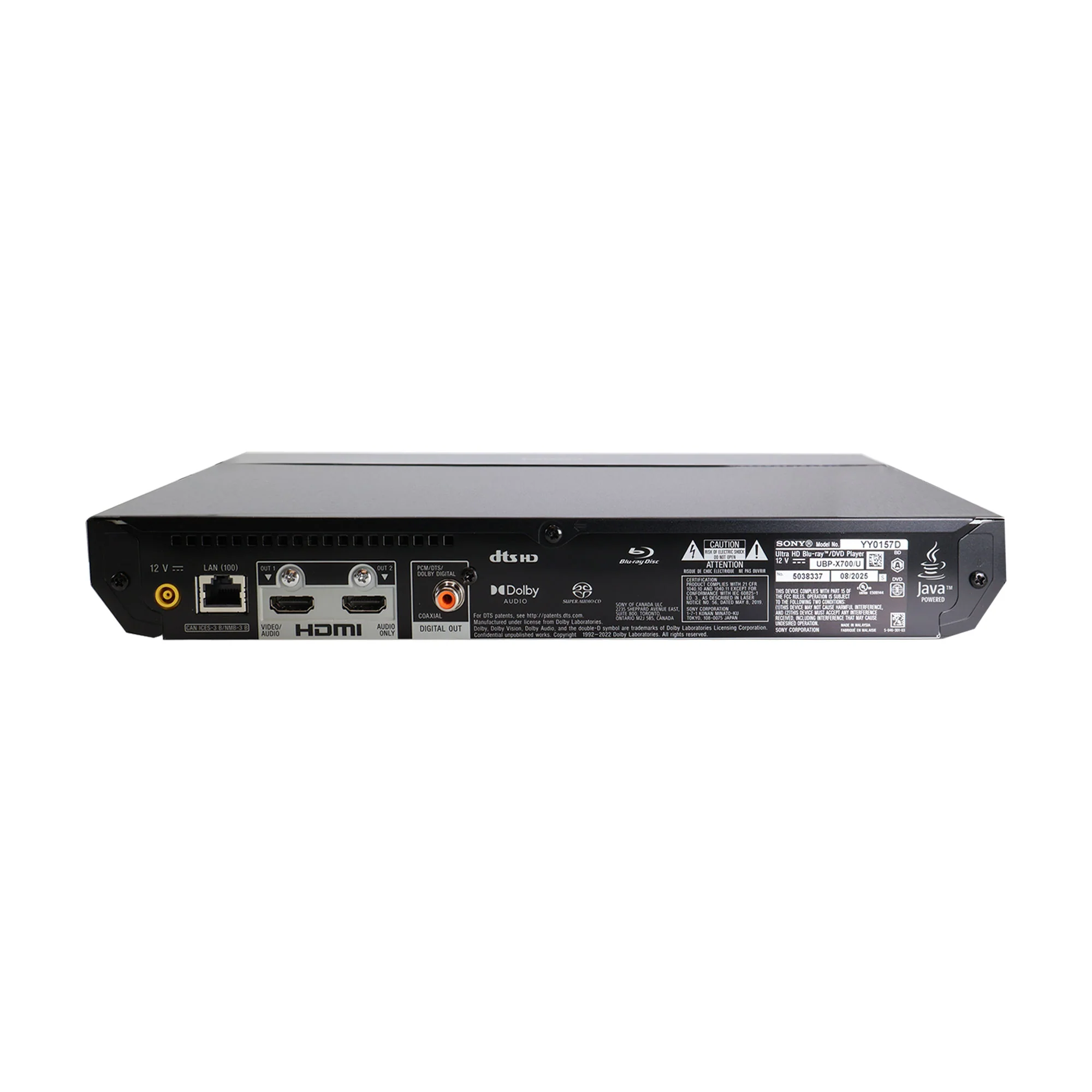 Sony UBP-X700U Ultra HD 4K Blu-ray Disc Player with 6ft HDMI cable - Image 4