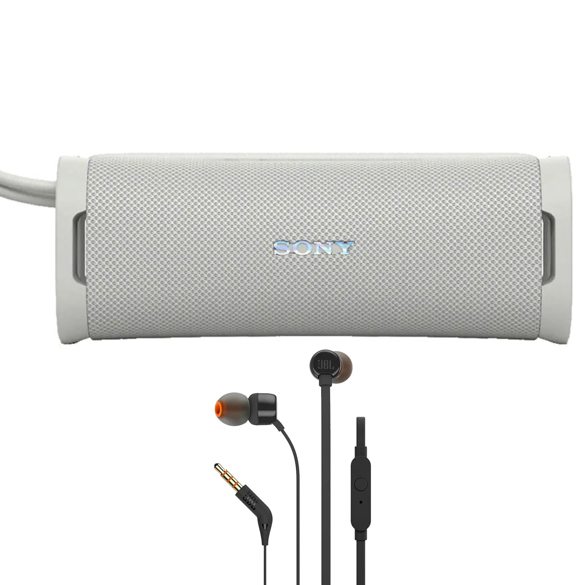 Sony ULT FIELD 1 Wireless Speaker Off-White + JBL T110 Earbuds - Open Box, Portable