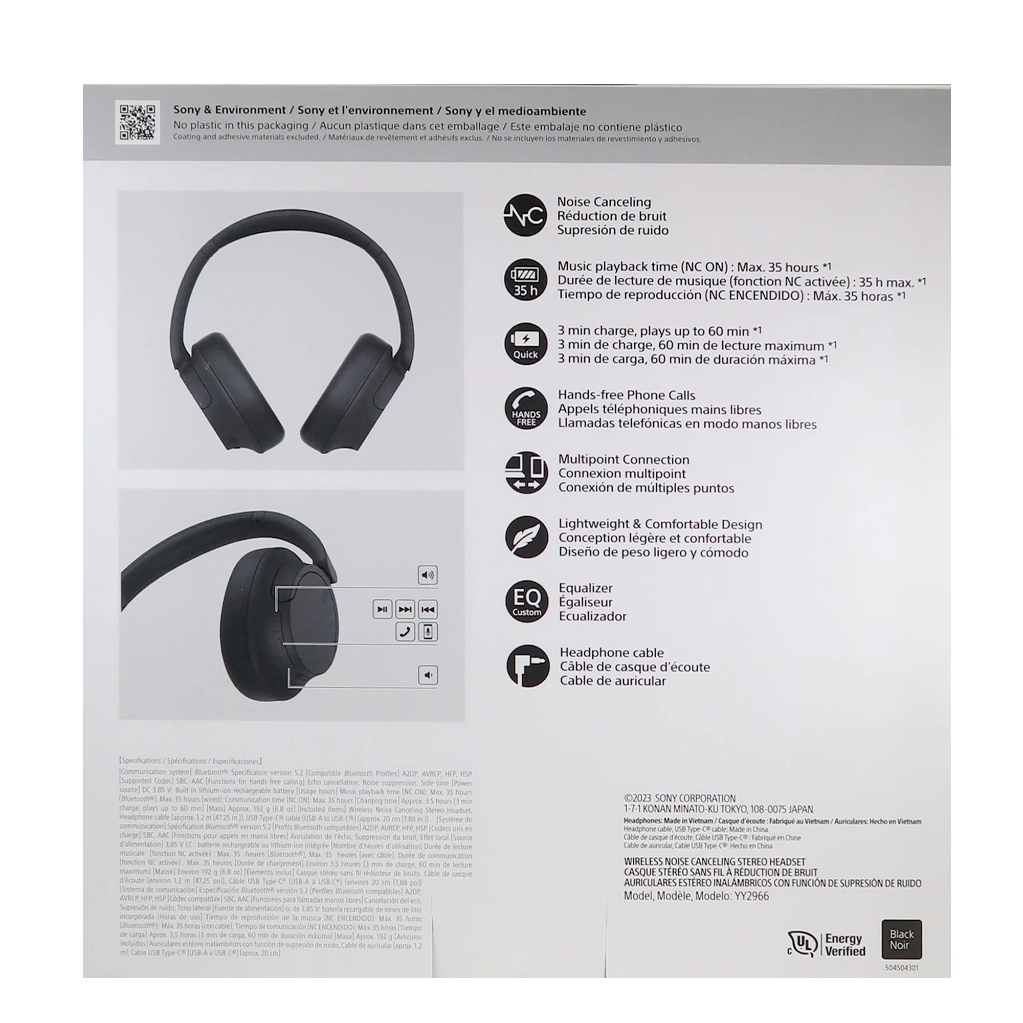 Sony WH-CH720N Wireless Over-Ear Noise-Canceling Headphones + Sony XB100 Waterproof Speaker Orange - Image 6