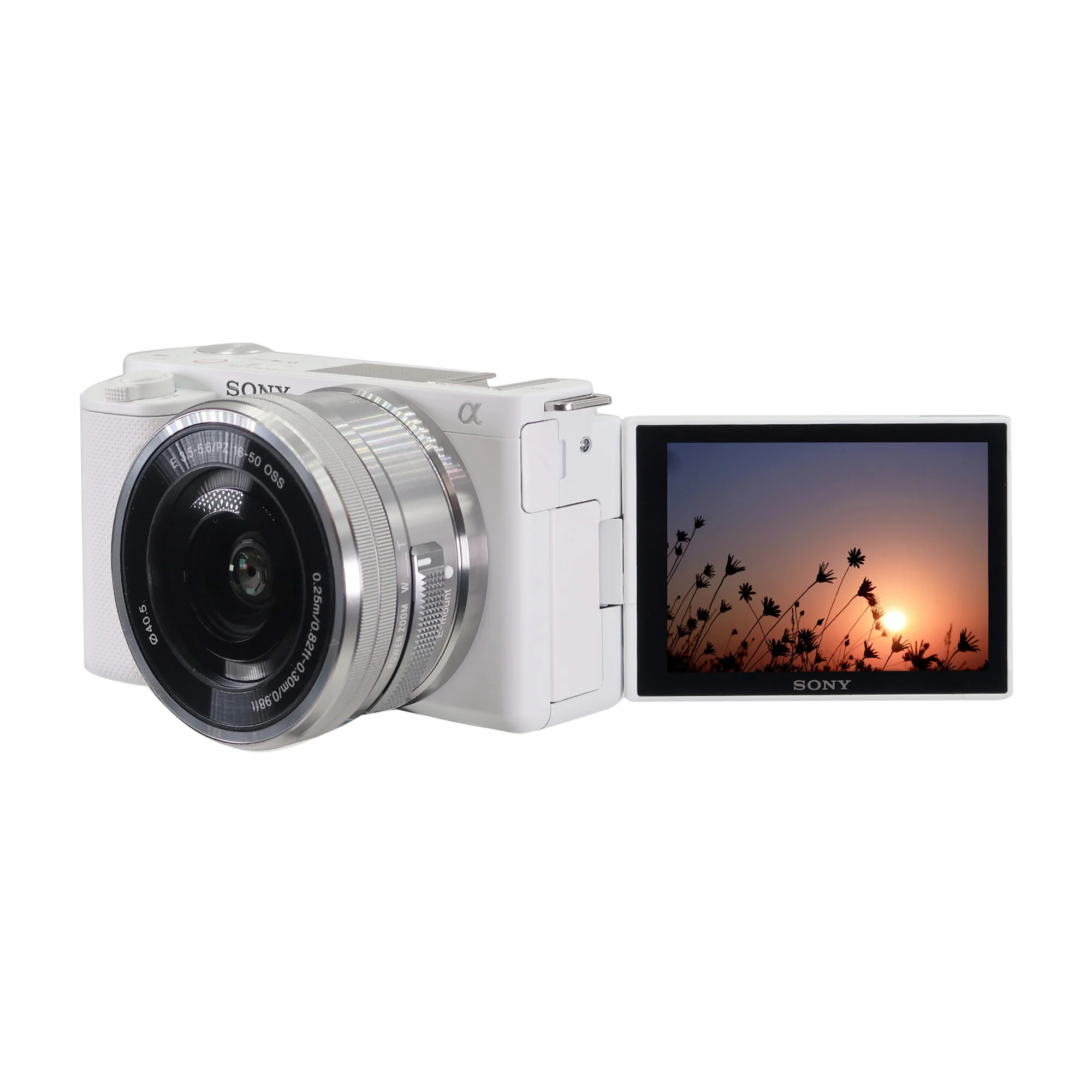 Sony ZV-E10 Mirrorless Camera with 16-50mm Lens (White) - Image 3
