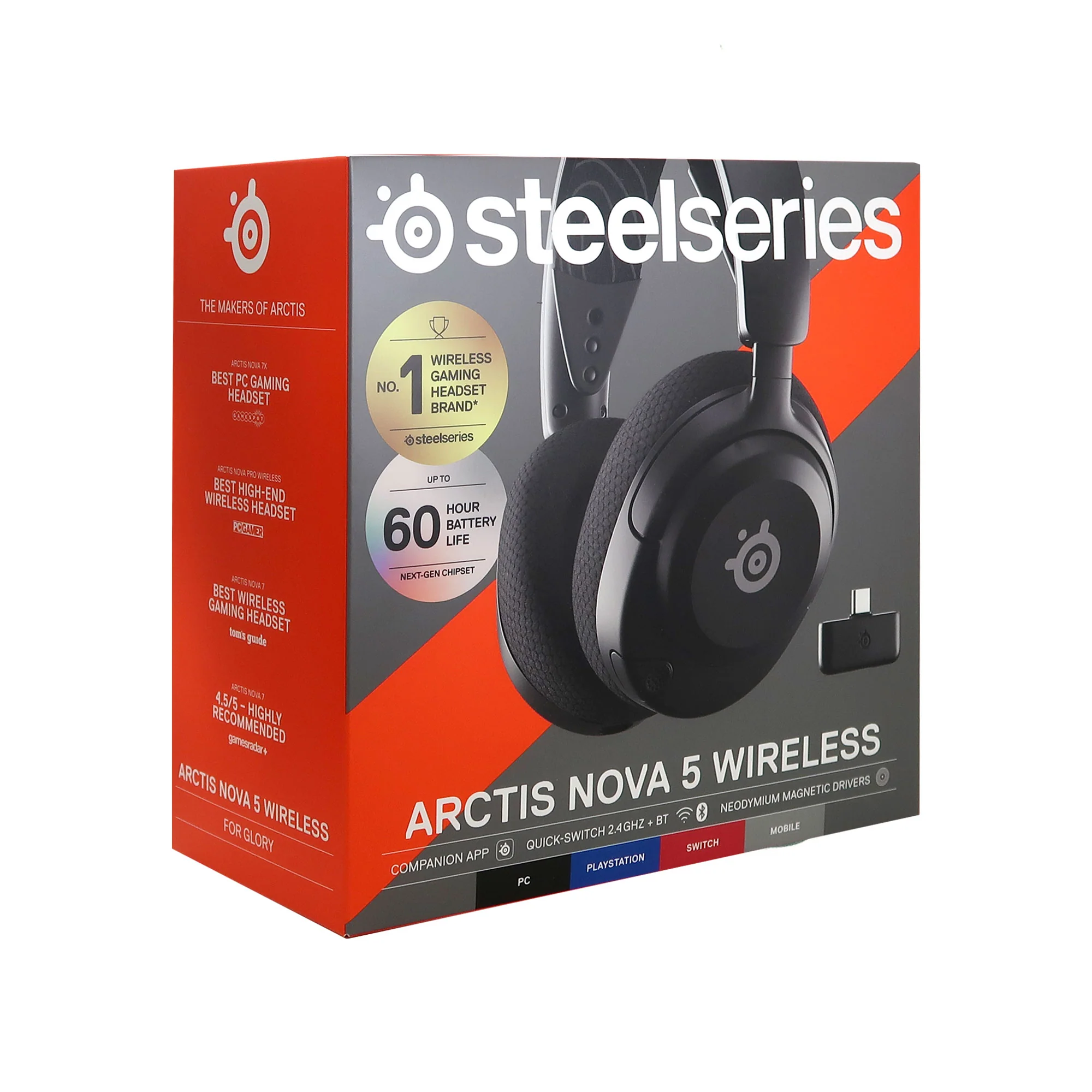 SteelSeries Apex Pro Full Size Wired OmniPoint Gaming Keyboard Gen 3 with SteelSeries Arctis Nova 5 Wireless Gaming Headset - Image 7