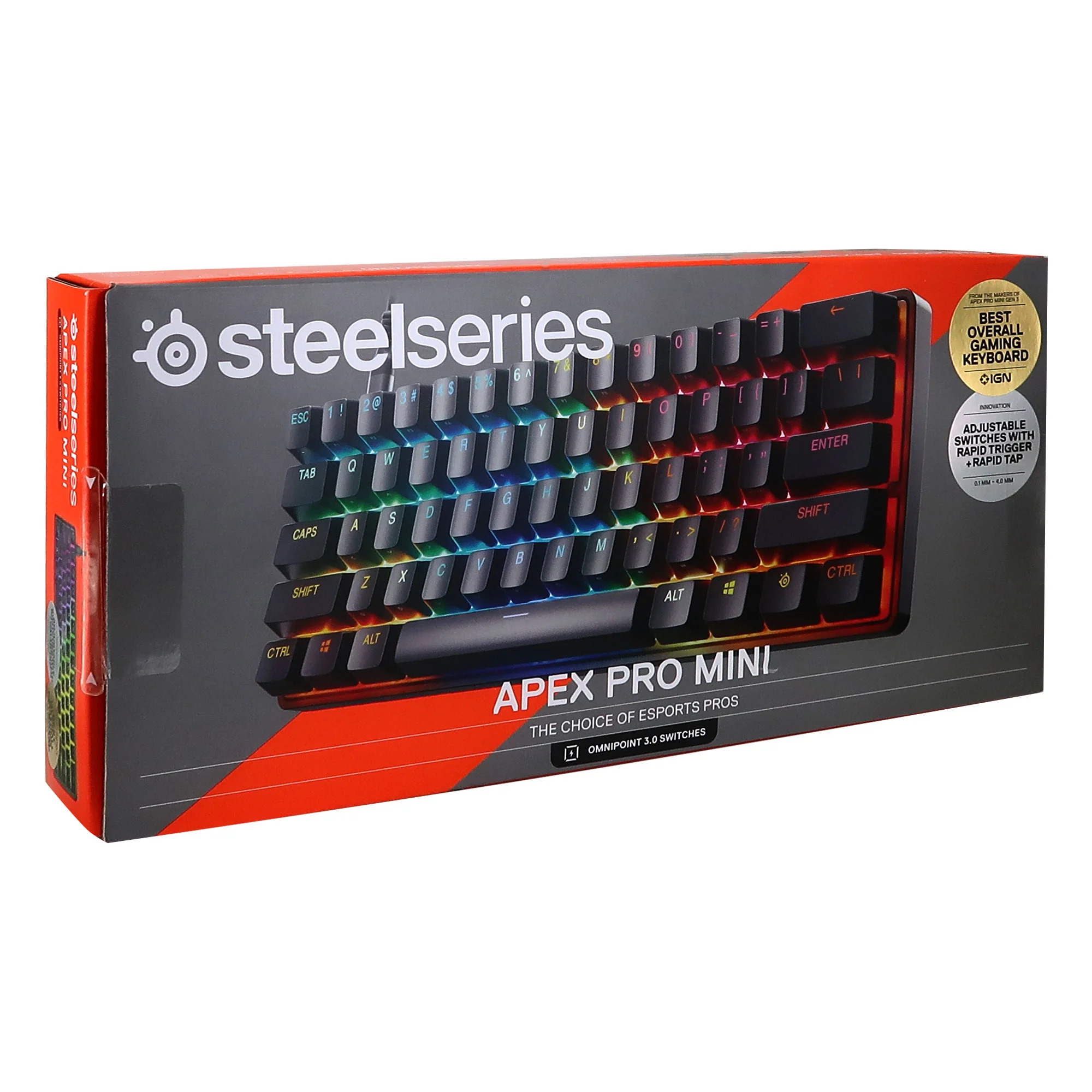 SteelSeries Arctis Nova 5 Wireless Gaming Headset with SteelSeries Apex Pro Mini Wired OmniPoint Gaming Keyboard Gen 3 - Image 2