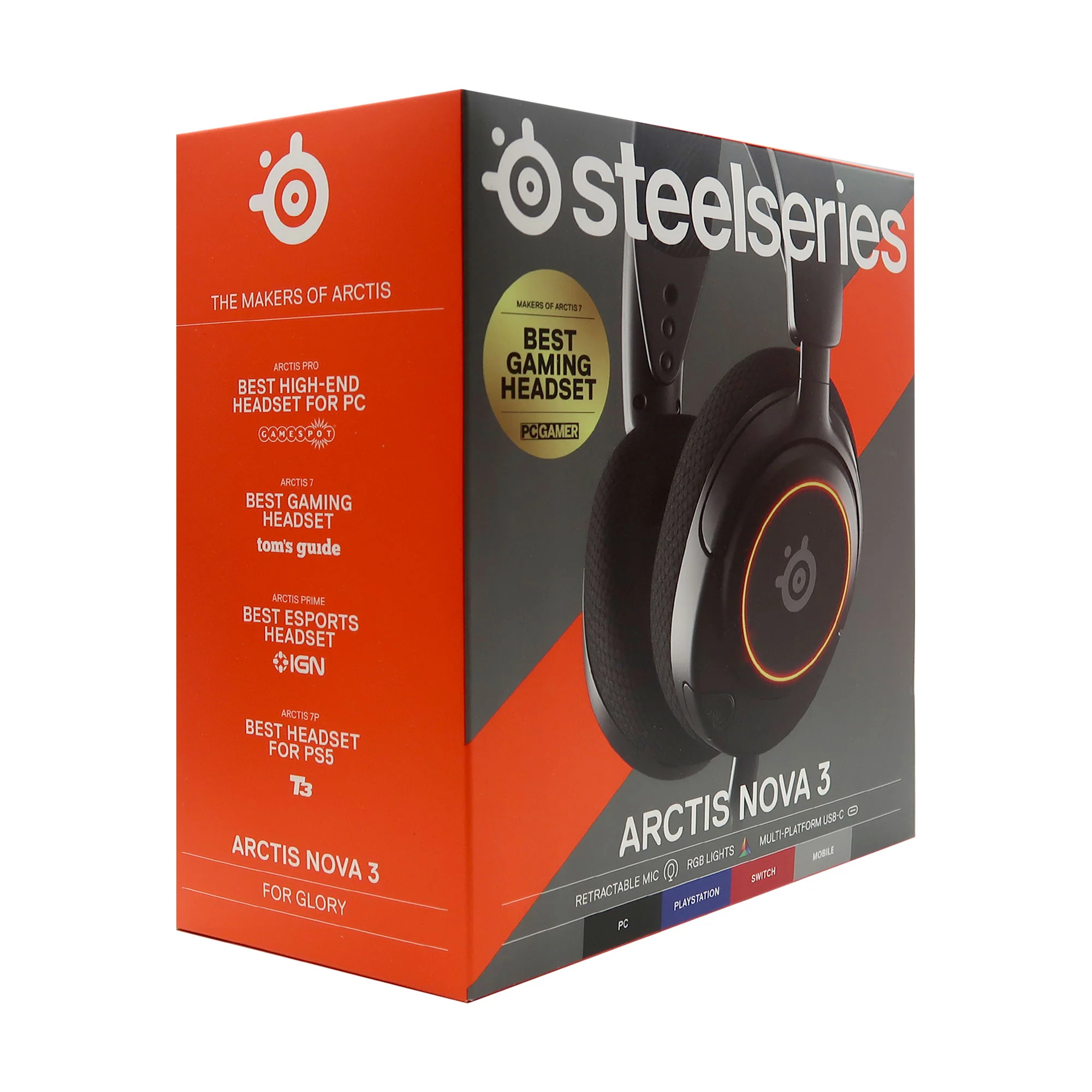 SteelSeries Arctis Nova 3 Multi-Platform Gaming Headset with RGB Lights for PC, PS5, PS4, Switch and Mobile - Image 6