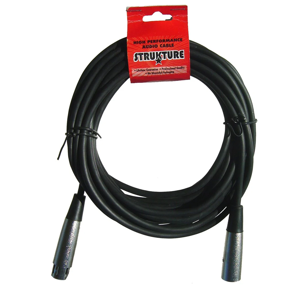 5x Sturkture XLR Microphone Cable Male to Female 6Ft Fully Balanced Premium Microphone Cable - Image 2