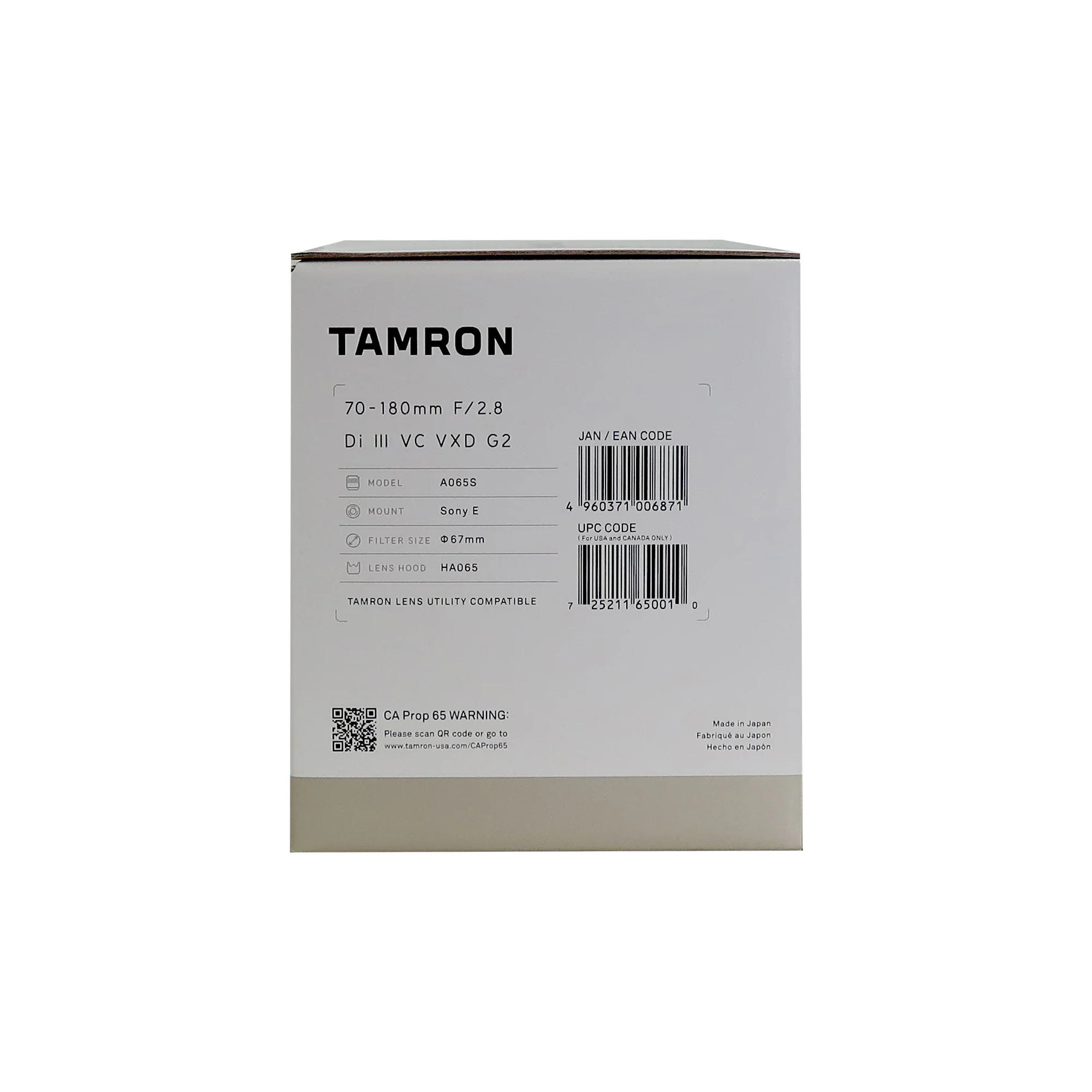 Tamron 70-180mm f/2.8 Di III VC VXD G2 Lens (Sony E) with 67mm UV Filter - Image 7